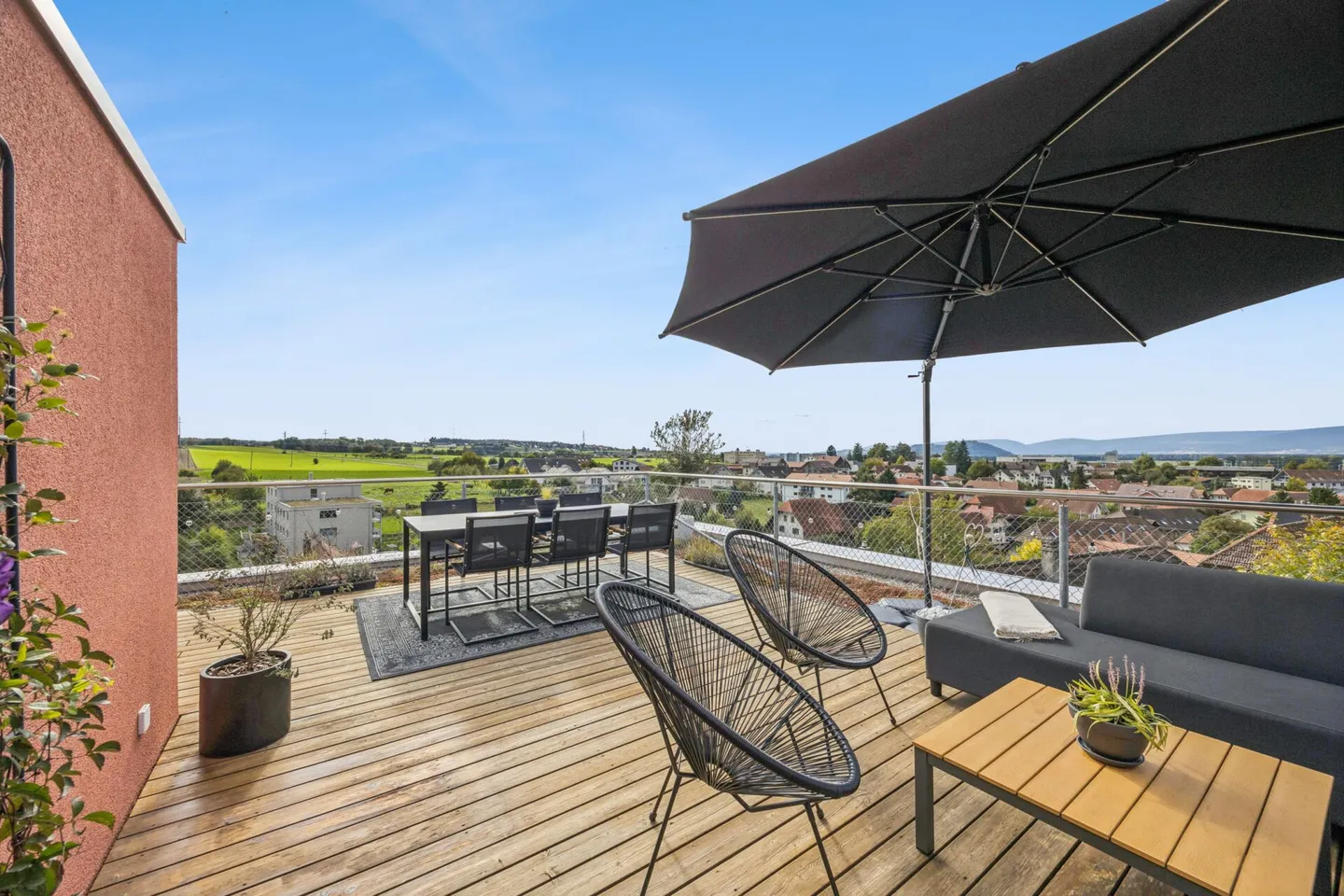 Noble appartement en duplex de 5,5 pièces au-dessus des toits de Kerzers - Photo 10 sur 14