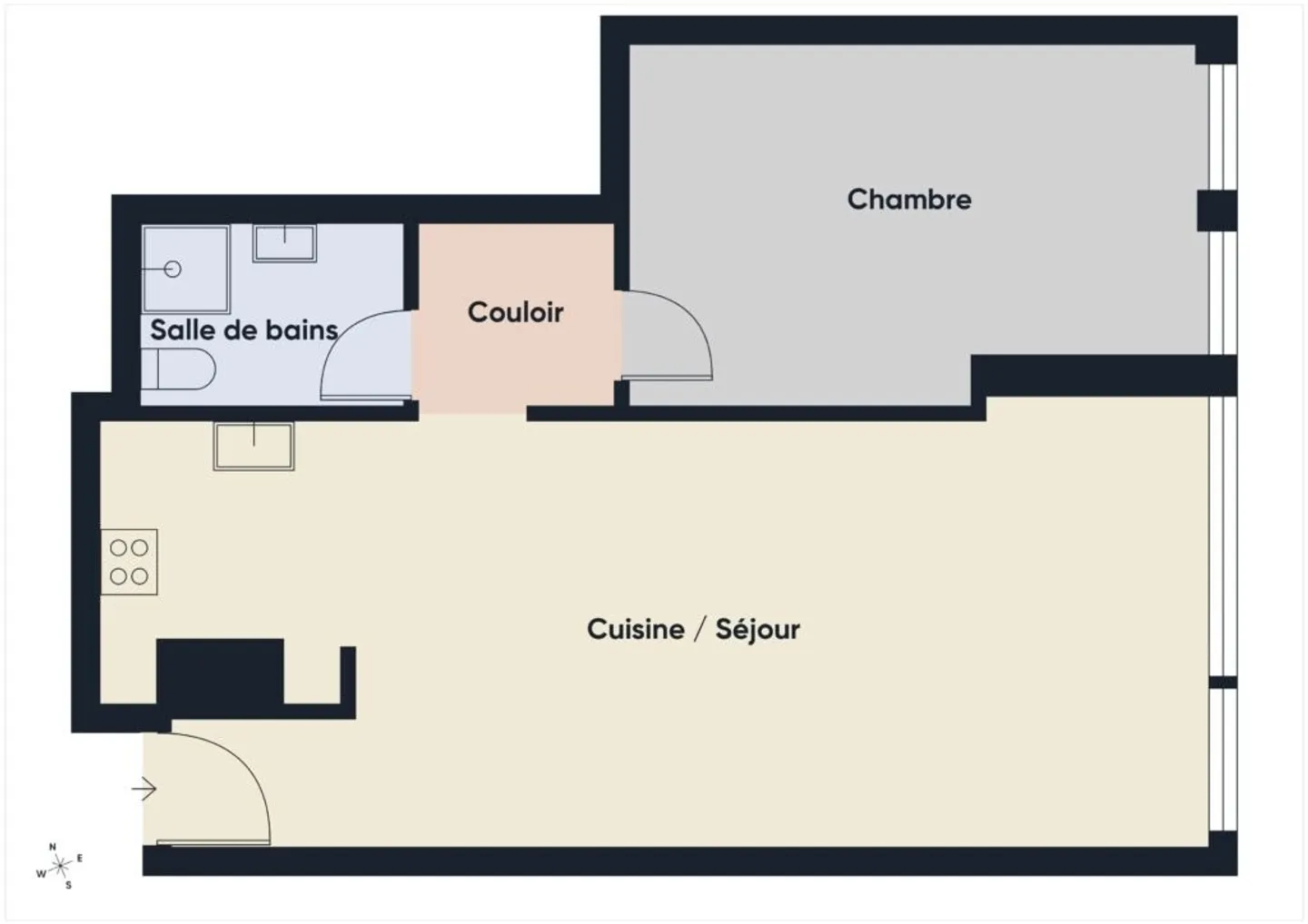 Appartement de deux pièces et demie au premier étage à Lausanne - Photo 6 sur 6
