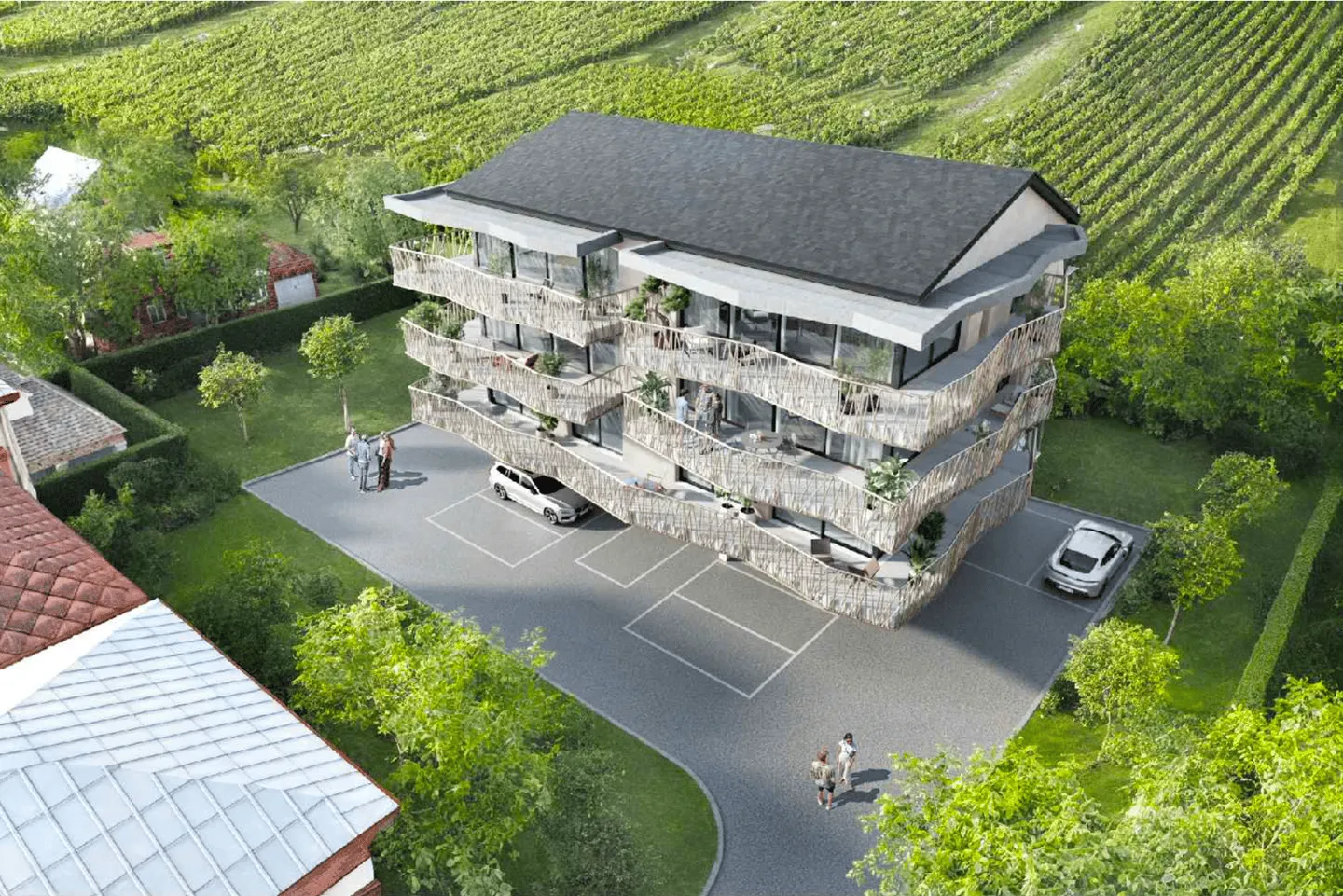 Bell'appartamento di 2,5 stanze in costruzione, idealmente situato a Leytron/VS - Foto 2 di 8