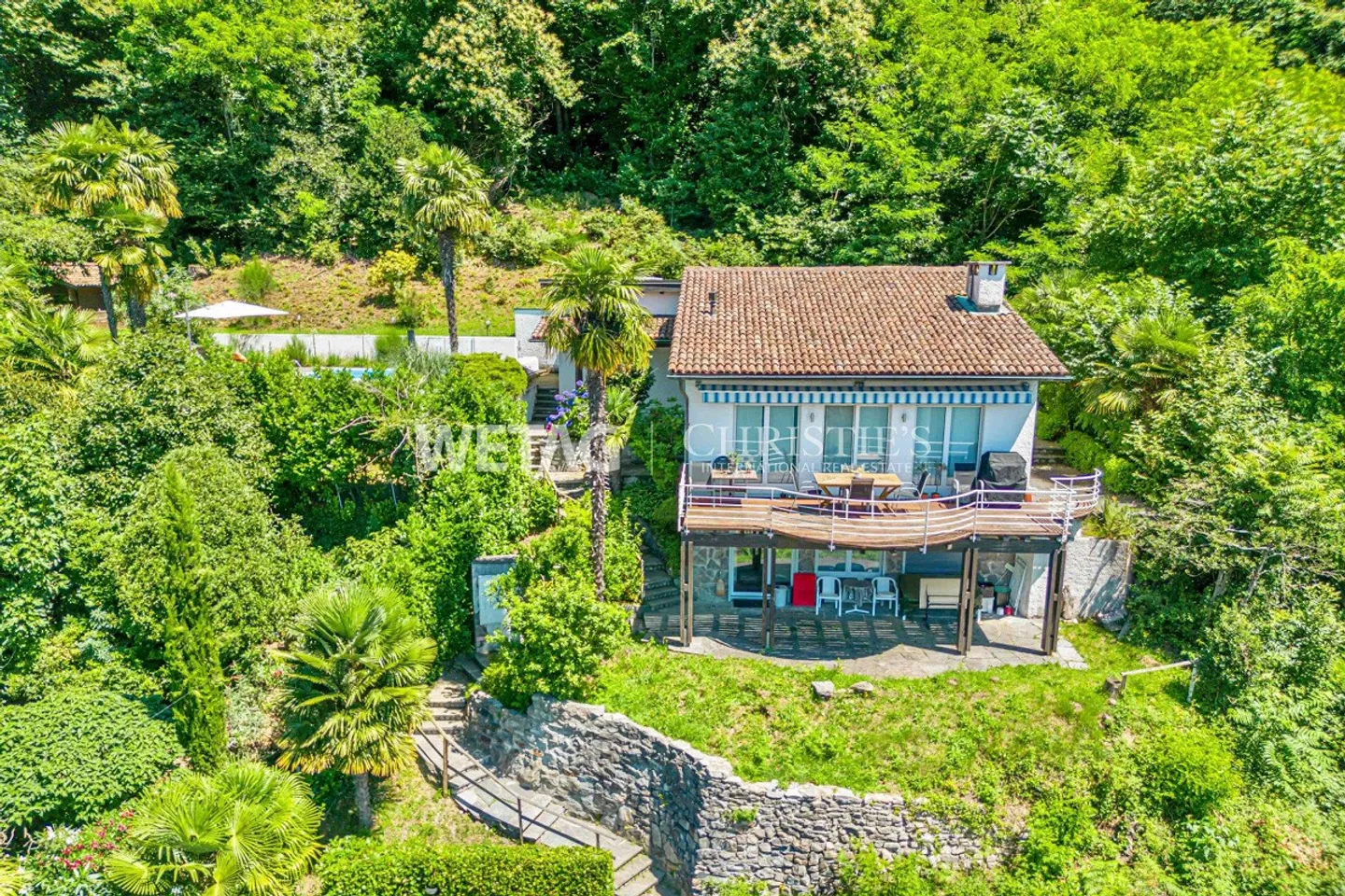 Charming small villa with outdoor pool, lake view in Montagnola for sale - Photo 12 of 13