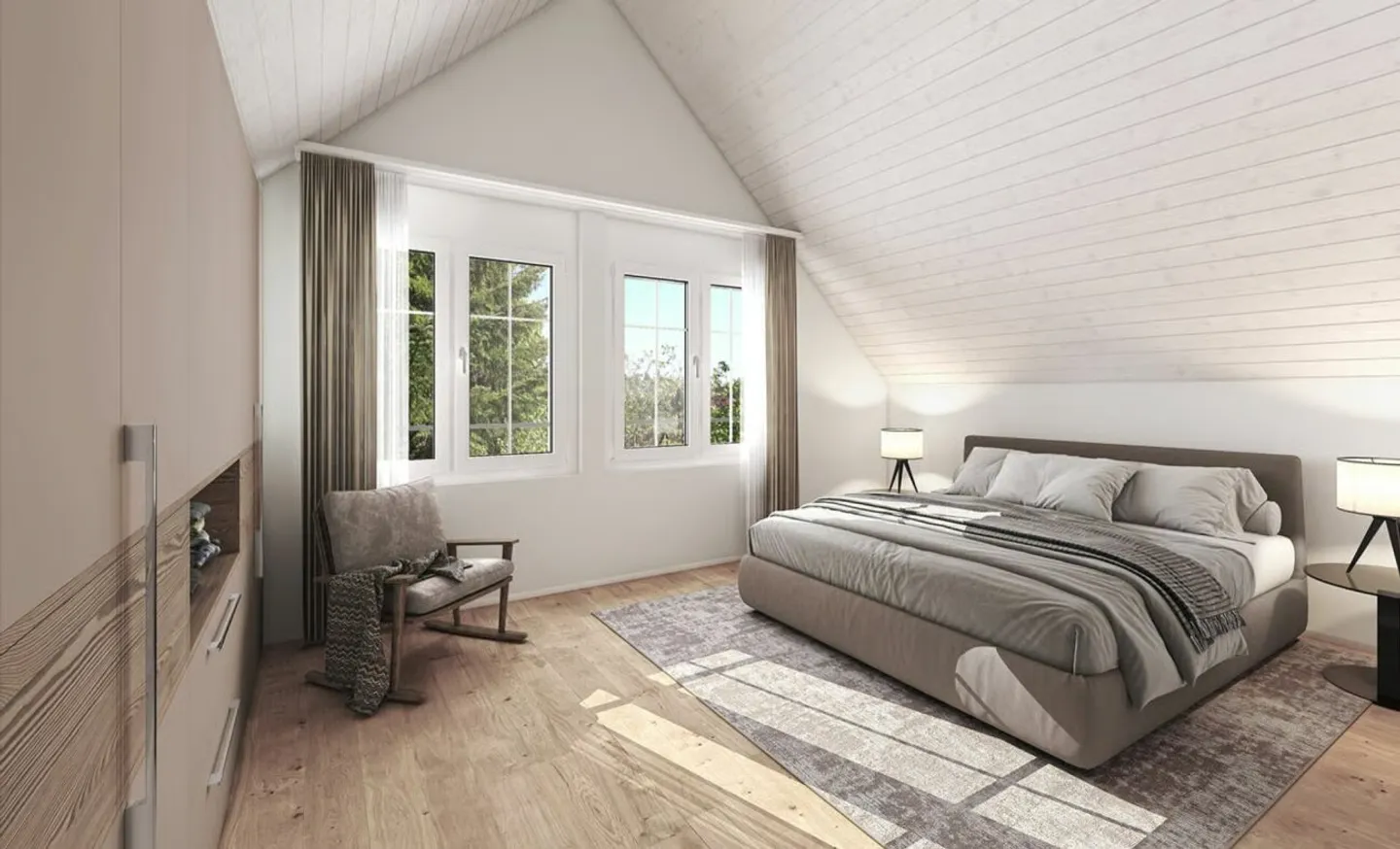 New construction project "Zum Ghöch", Spacious 4.5-room penthouse - Photo 2 of 4