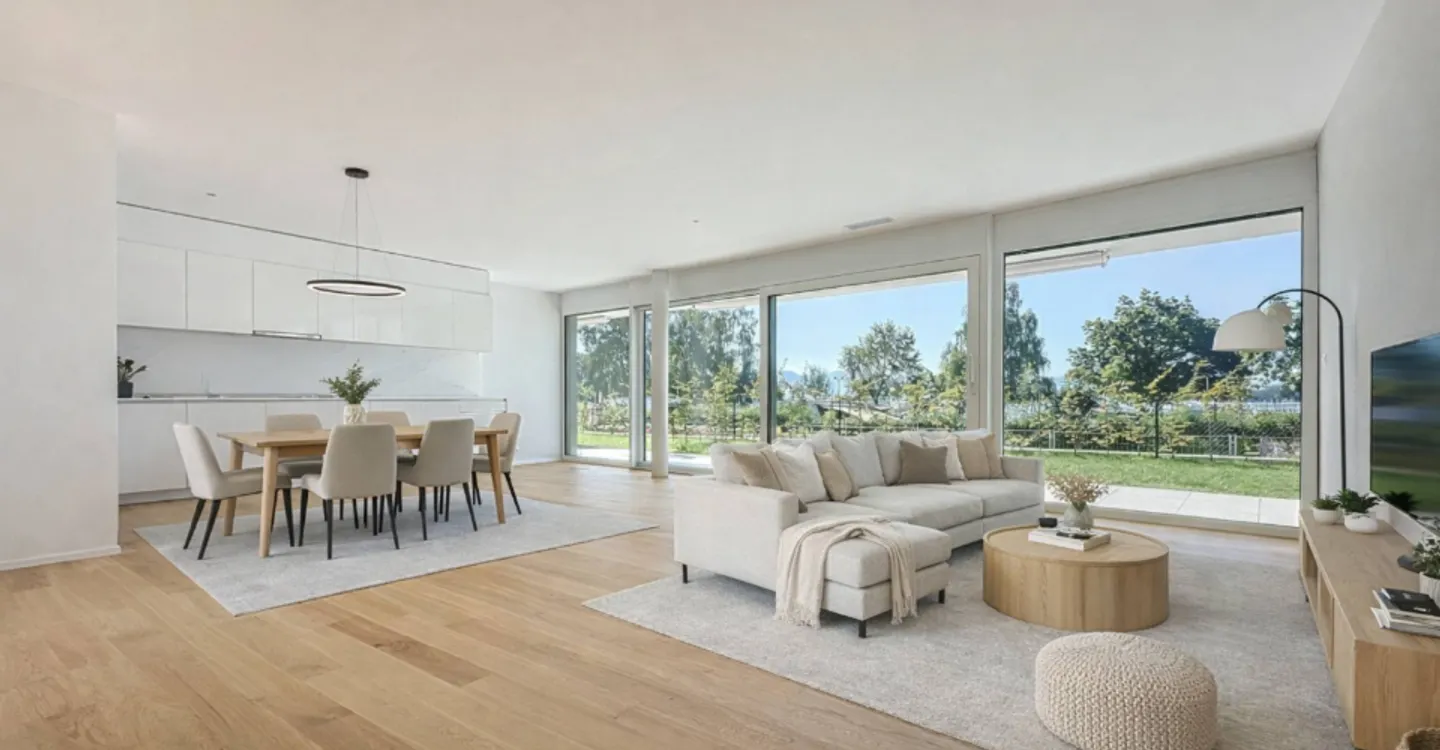 Neue 3,5-Zimmer-Wohnung mit Terrasse und privatem Garten - Foto 1 von 13