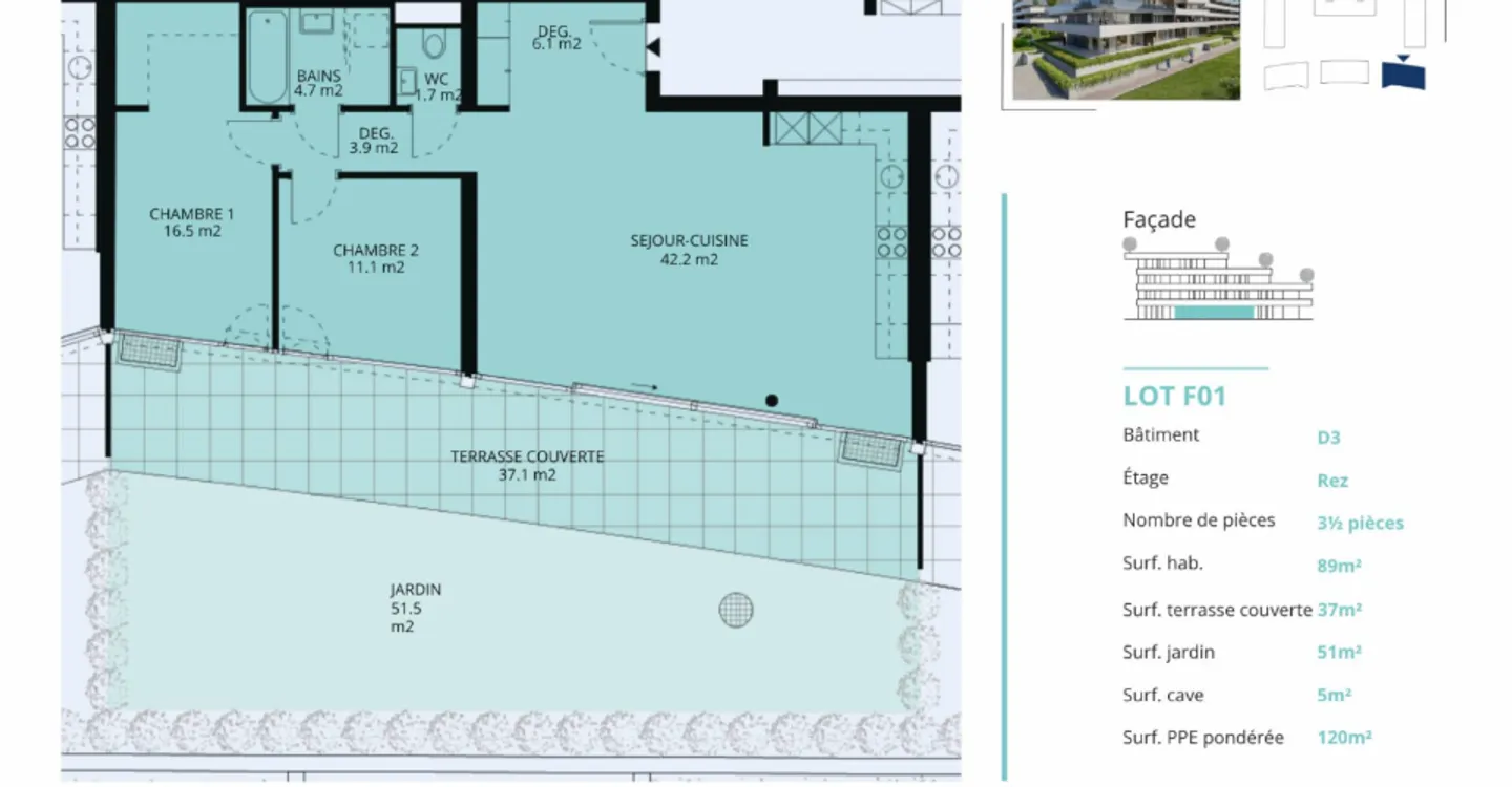 Neue 3,5-Zimmer-Wohnung mit Terrasse und privatem Garten - Foto 13 von 13