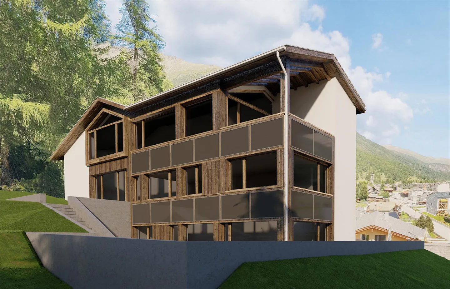 Nuovo progetto di costruzione casa unifamiliare "Mark III" a Bever - Foto 1 di 3