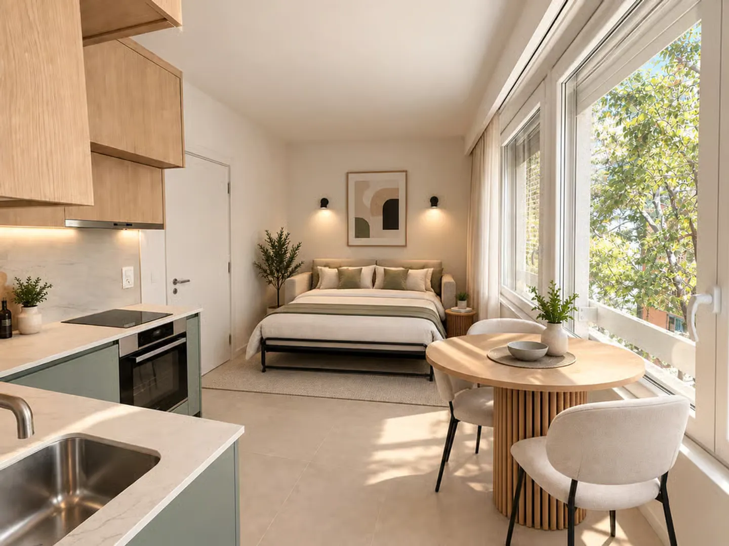 Magnifiques studios meublés au coeur de la Veille Ville de Sion - Foto 2 di 8