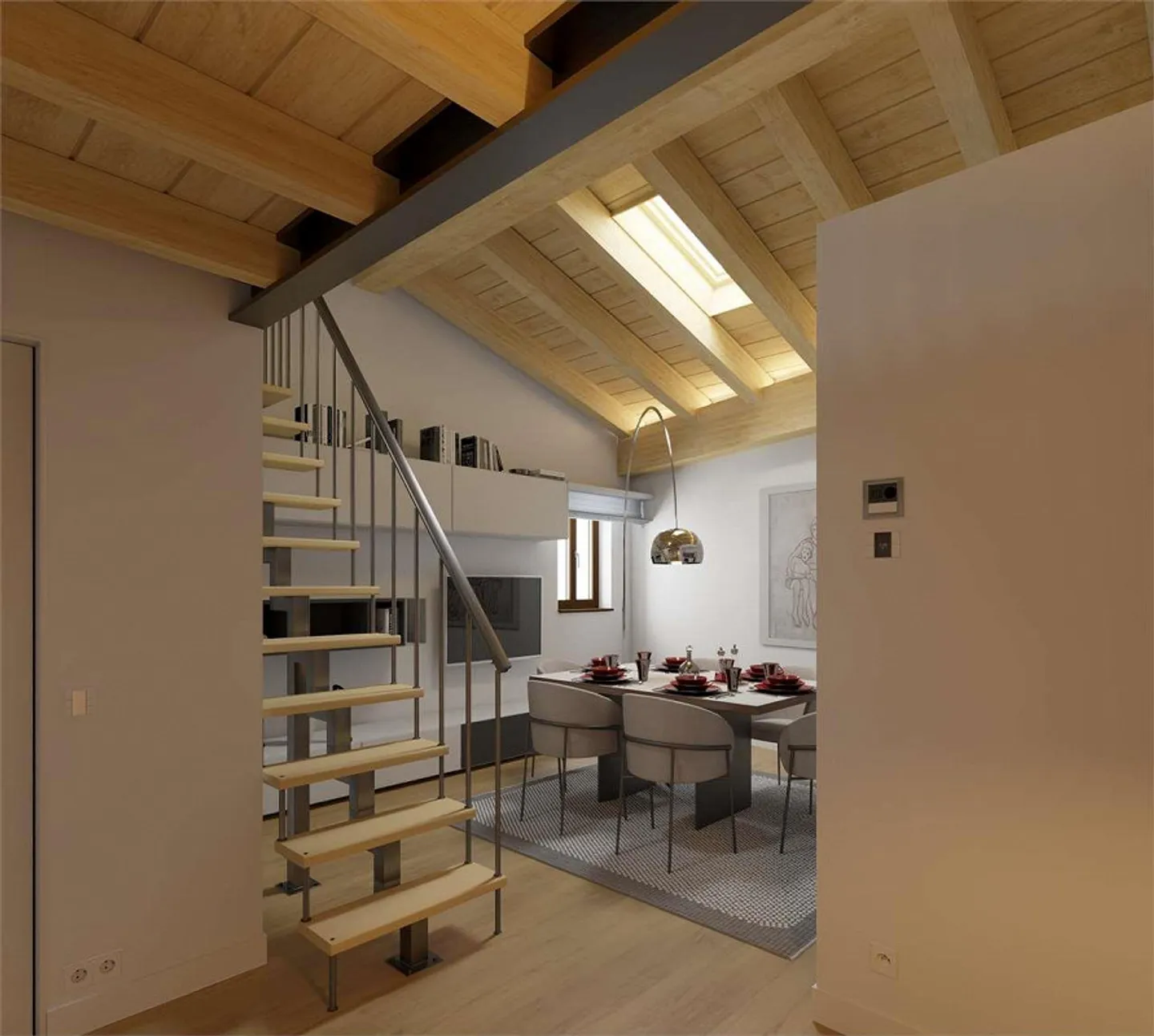 Appartement rénové de 2,5 pièces avec mezzanine dans le cœur de Taverne - Photo 6 sur 6