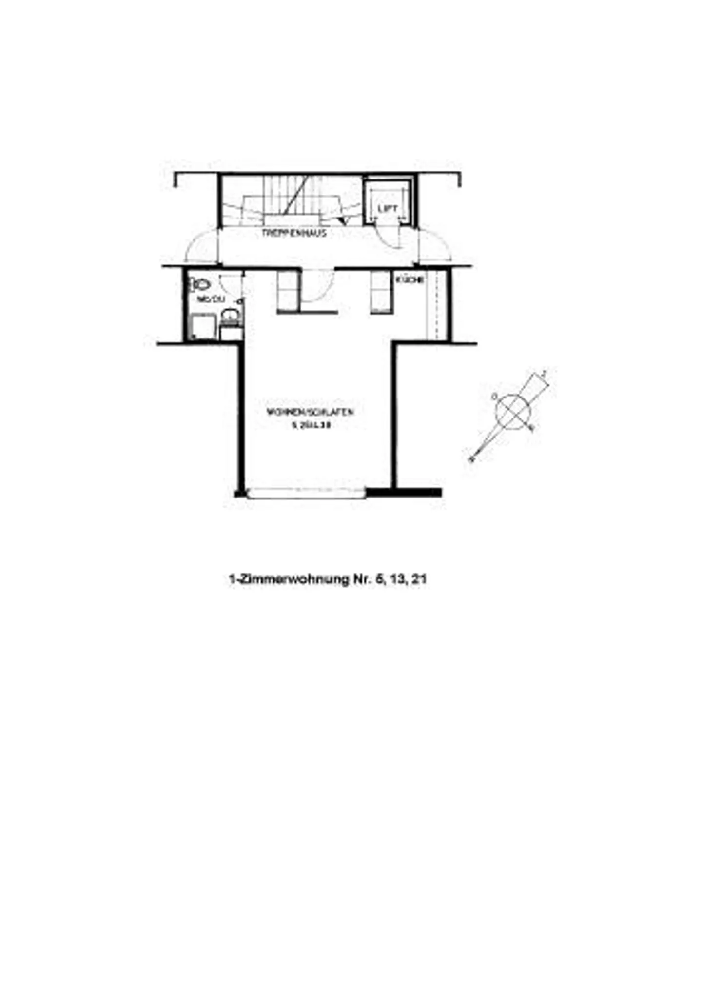 Appartement 1 pièce rénové dans un emplacement calme près de la lisière de la forêt - Photo 12 sur 12