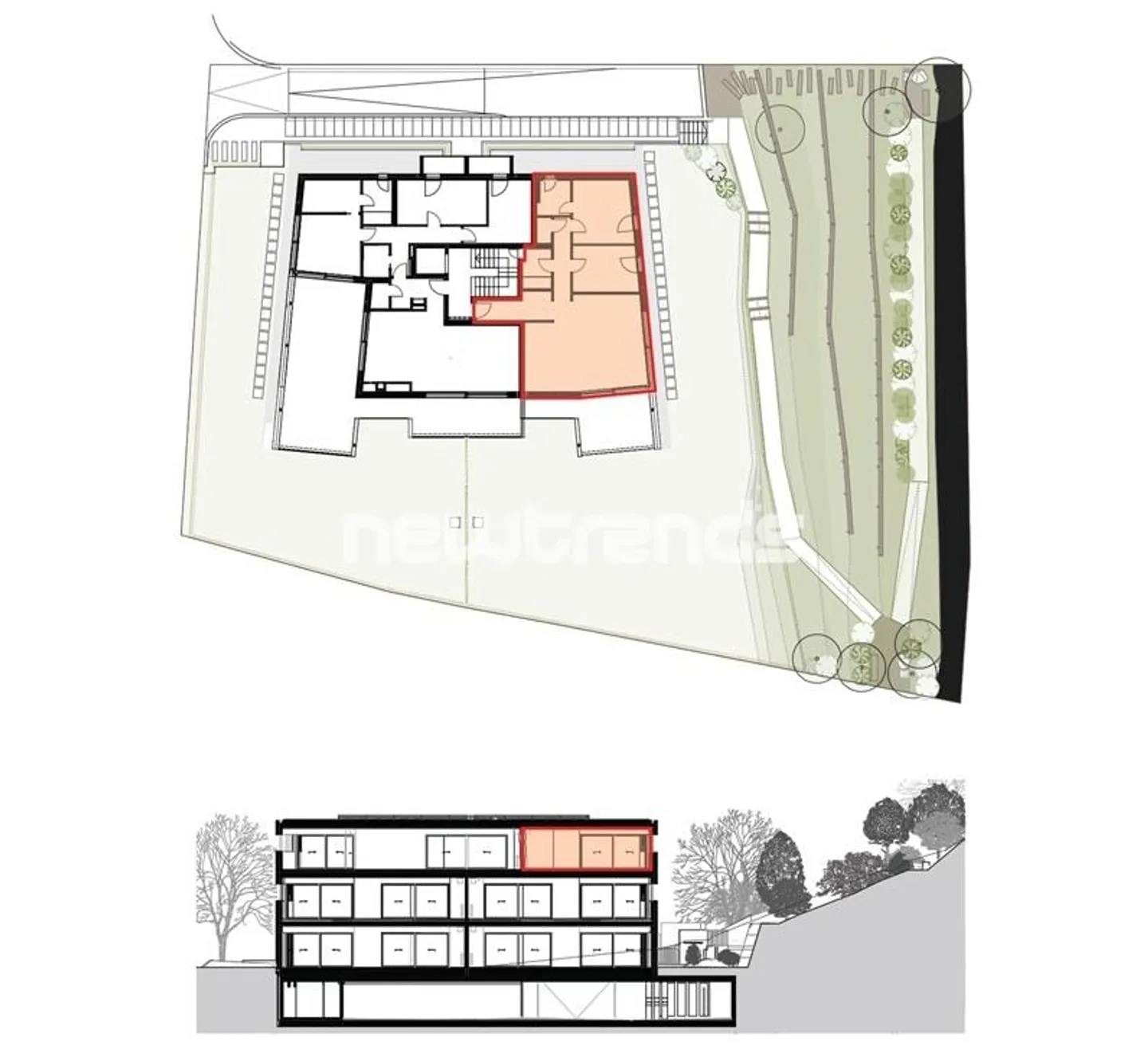 Montagnola – Arasio: penthouse with 3.5 rooms, terrace and open view. - Photo 19 of 19