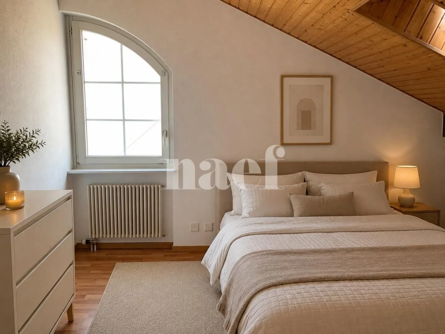 Incantevole appartamento duplex di 3 stanze in mansarda con balcone e vista sulla campagna - Foto 4 di 7