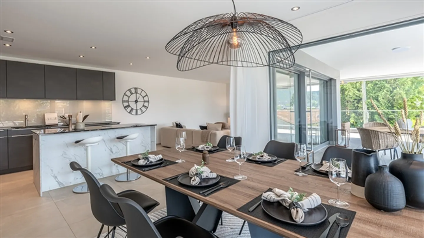 Appartement 4½ pièces ultra moderne avec grande terrasse - Photo 8 sur 20