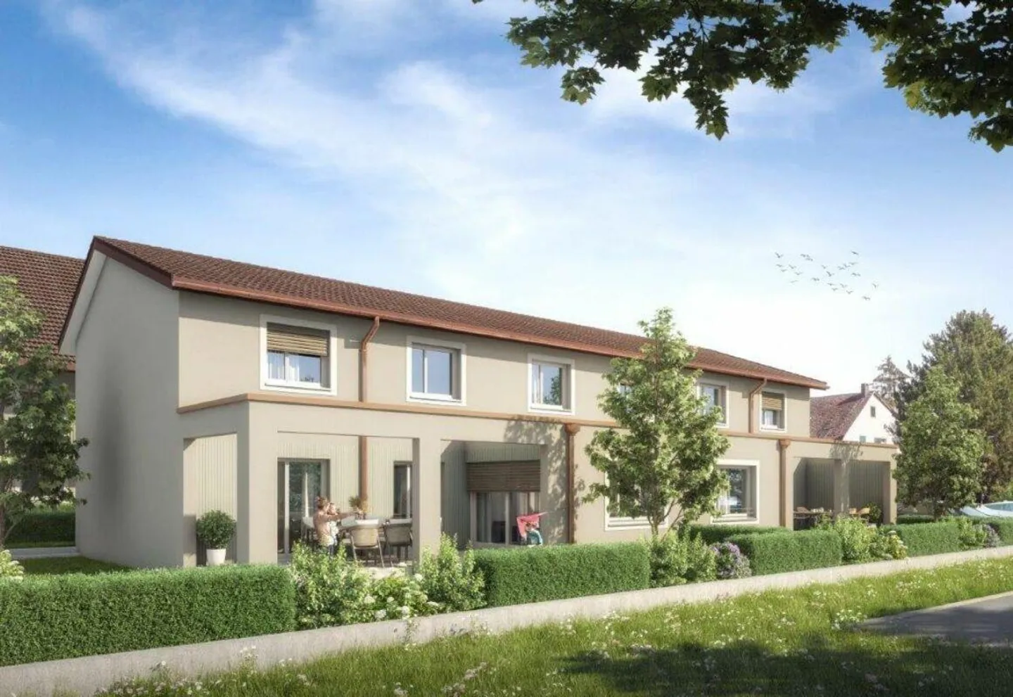 Modernes Doppelhaus mit Garten - Foto 1 von 5