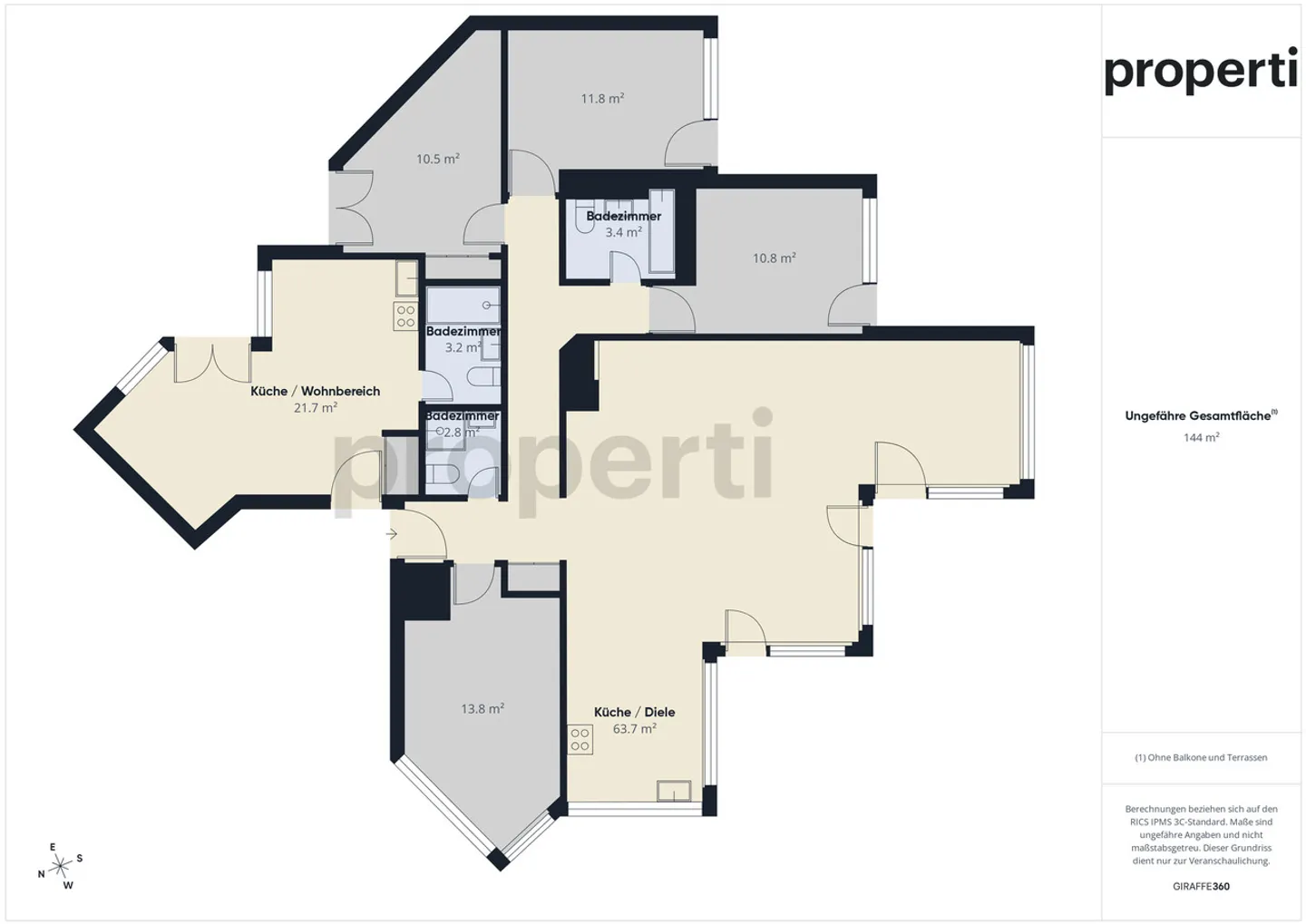 Geräumige 5,5-Zimmer-Wohnung, 2025 renoviert + unabhängiges Studio inklusive - Prilly - Foto 9 von 10