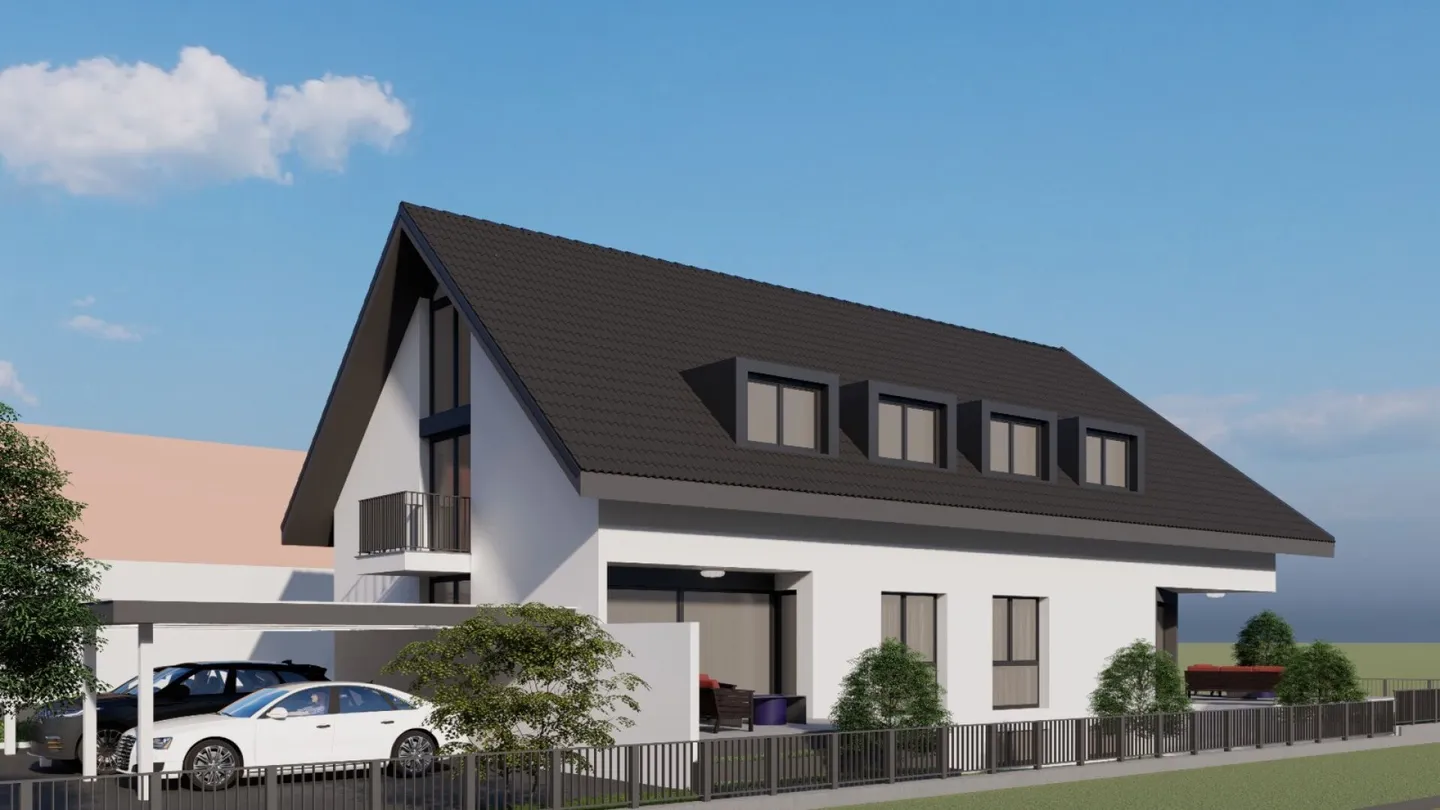 Maison familiale semi-détachée moderne de 6,5 pièces en construction dans un emplacement familial - Photo 4 sur 6