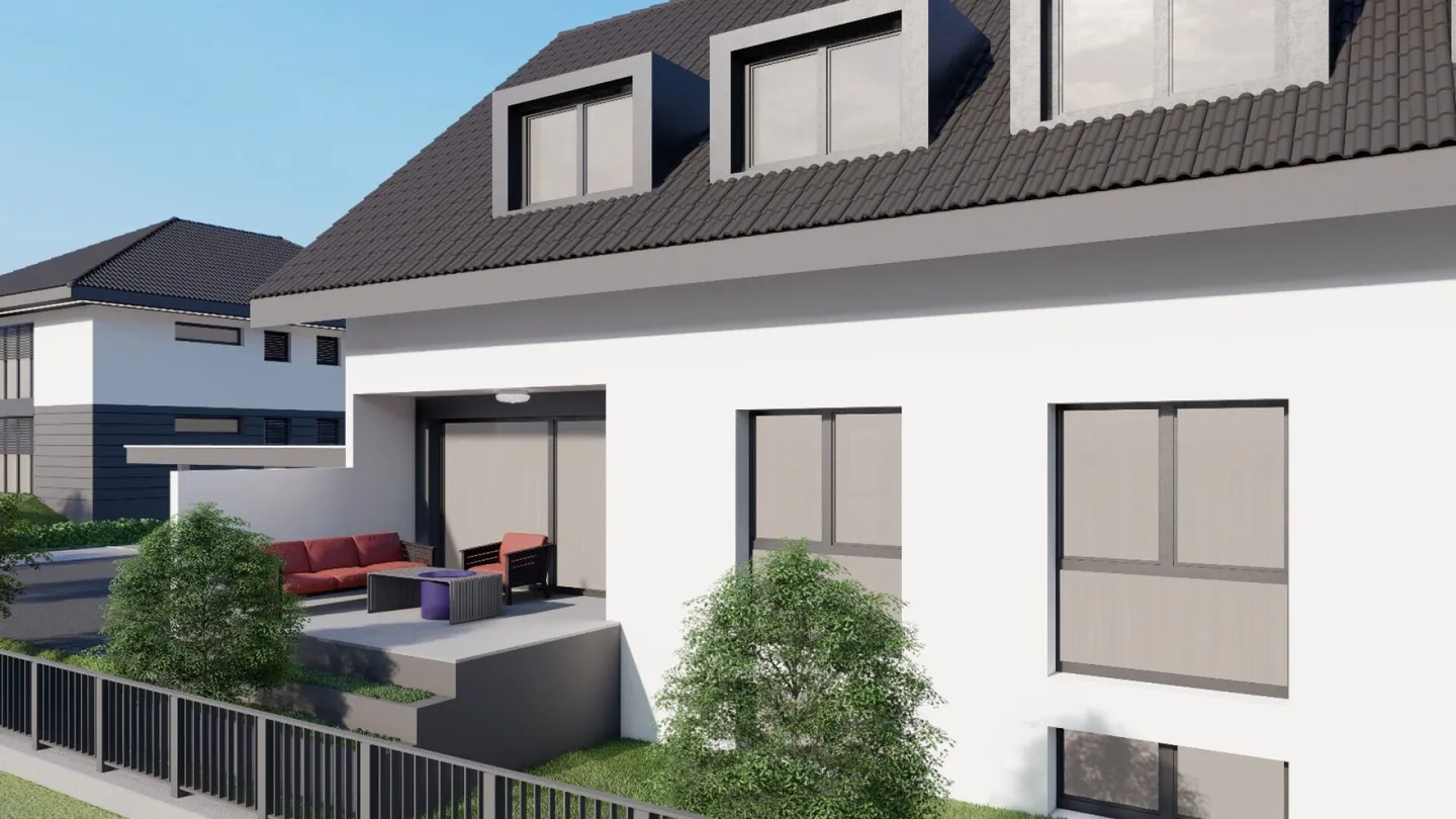 Maison familiale semi-détachée moderne de 6,5 pièces en construction dans un emplacement familial - Photo 5 sur 6