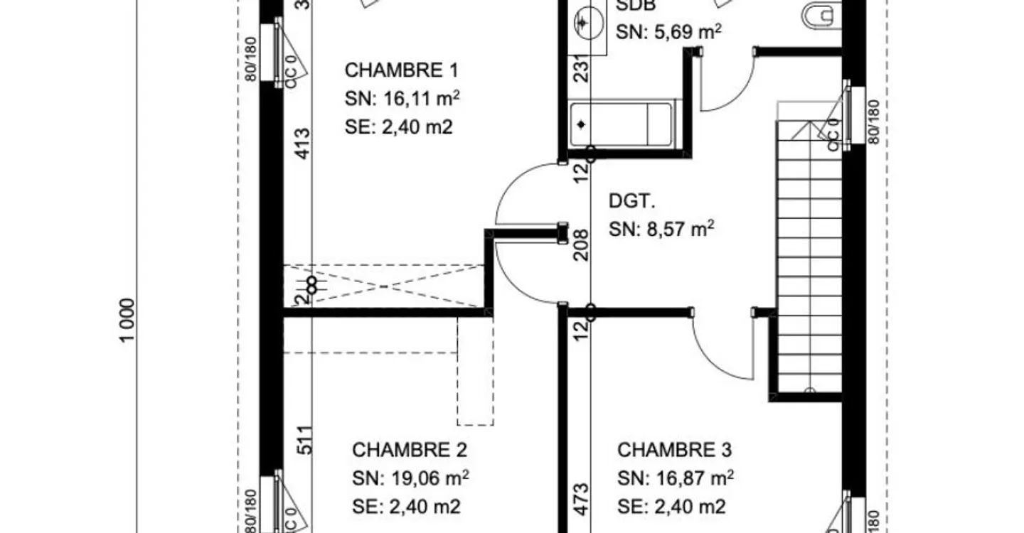 Projekt von 2 individuellen Villen in Treytorrens (VD) - Foto 4 von 4