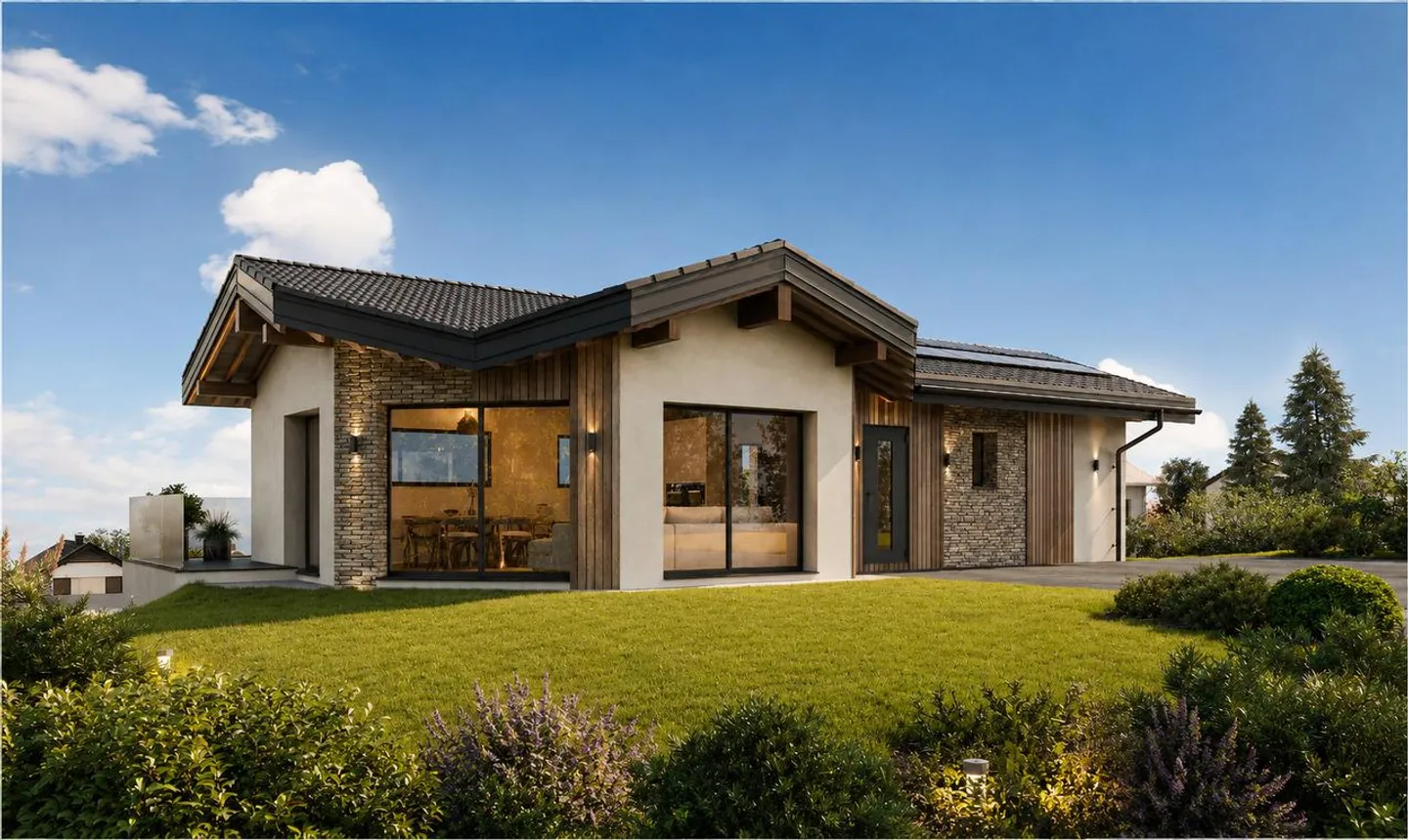 Villa contemporaine avec vue alpine - Photo 2 sur 4