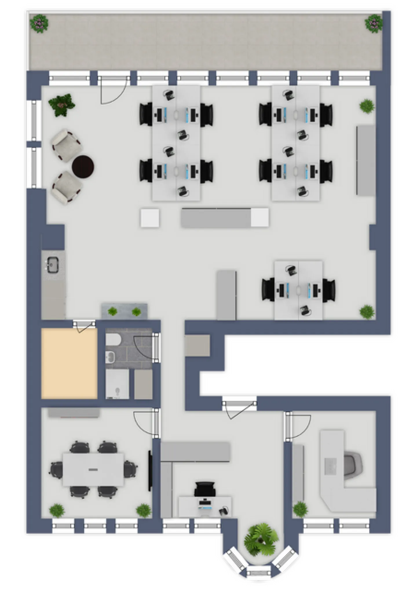 Wunderschön ausgebauter Büroraum im Herzen von Zug - Foto 3 von 7