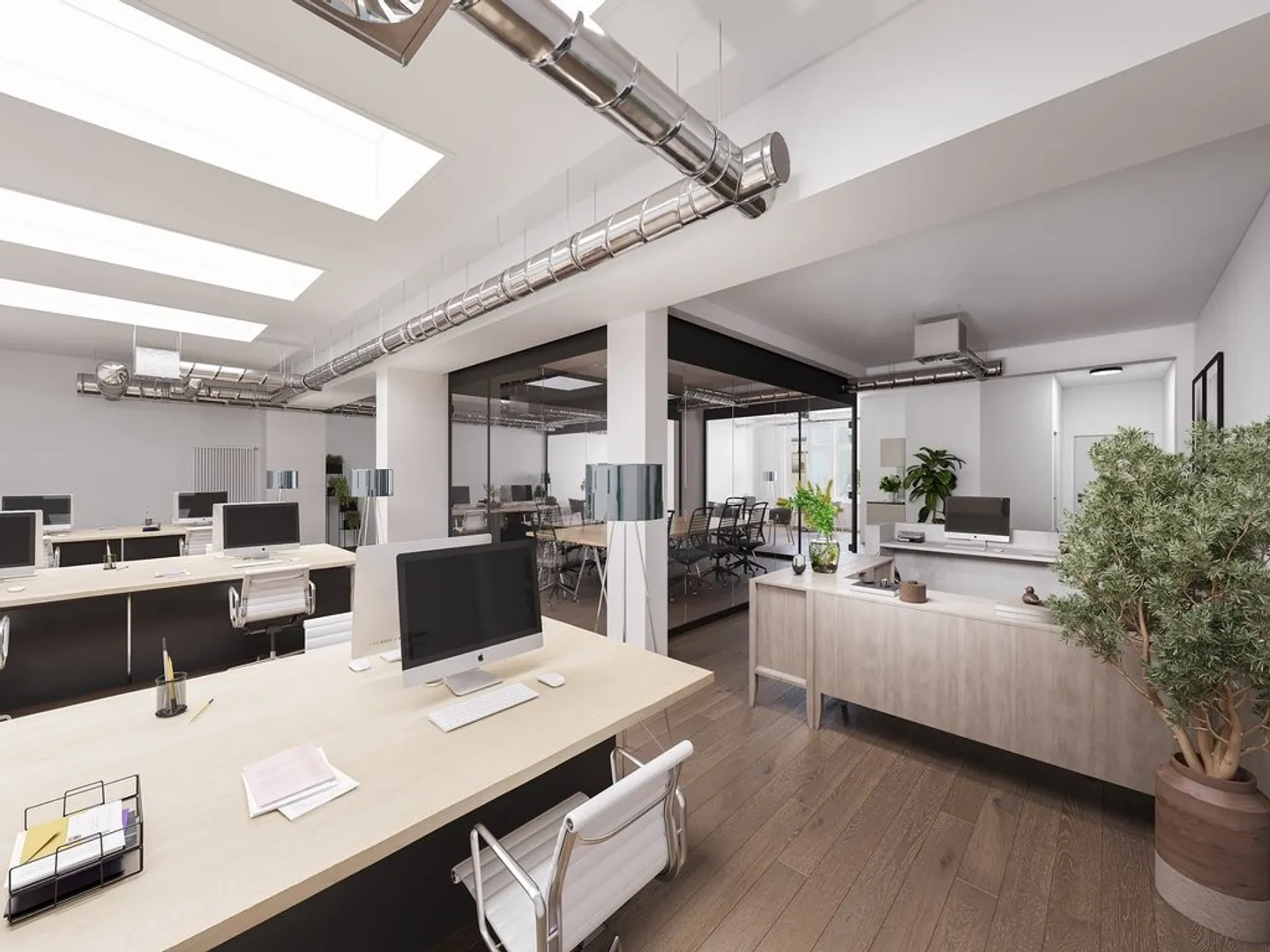 Moderne Open-Space-Bürofläche im Stadtzentrum - Foto 7 von 12