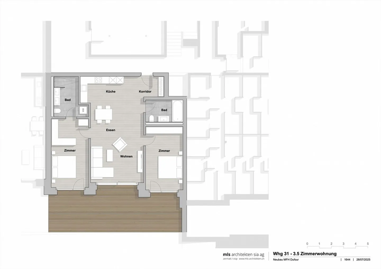 Nouveau bâtiment à Dufour | Appartement 3.5 pièces | Rez-de-chaussée | Résidence principale - Photo 9 sur 9