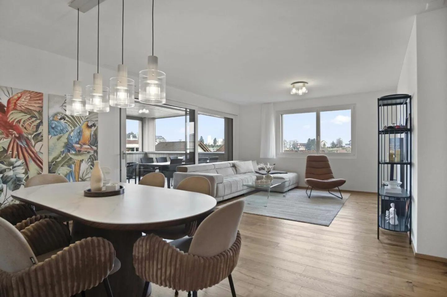 Appartamento moderno di 3,5 stanze (costruito nel 2023) con grande loggia, parcheggio sotterraneo... - Foto 3 di 16