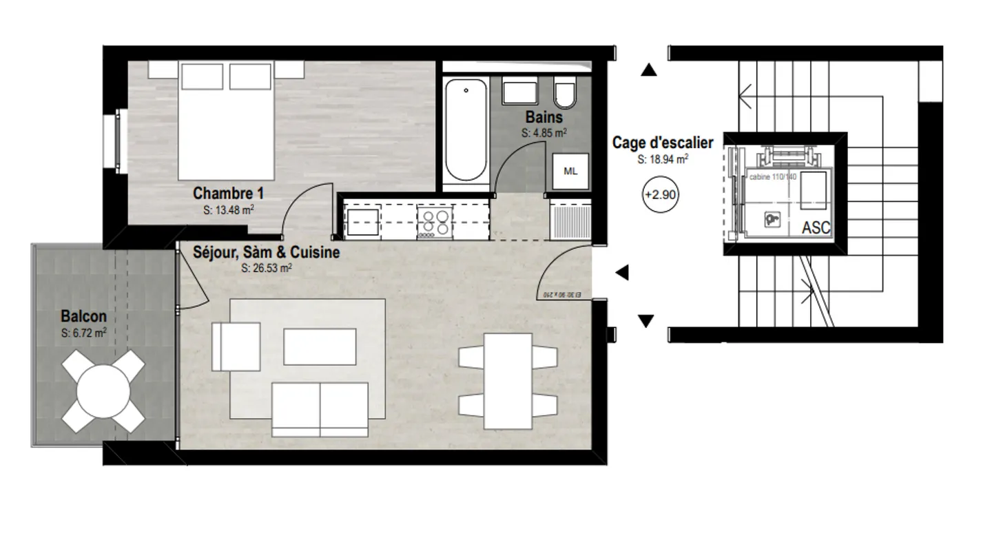 Appartement à louer - Photo 9 sur 9