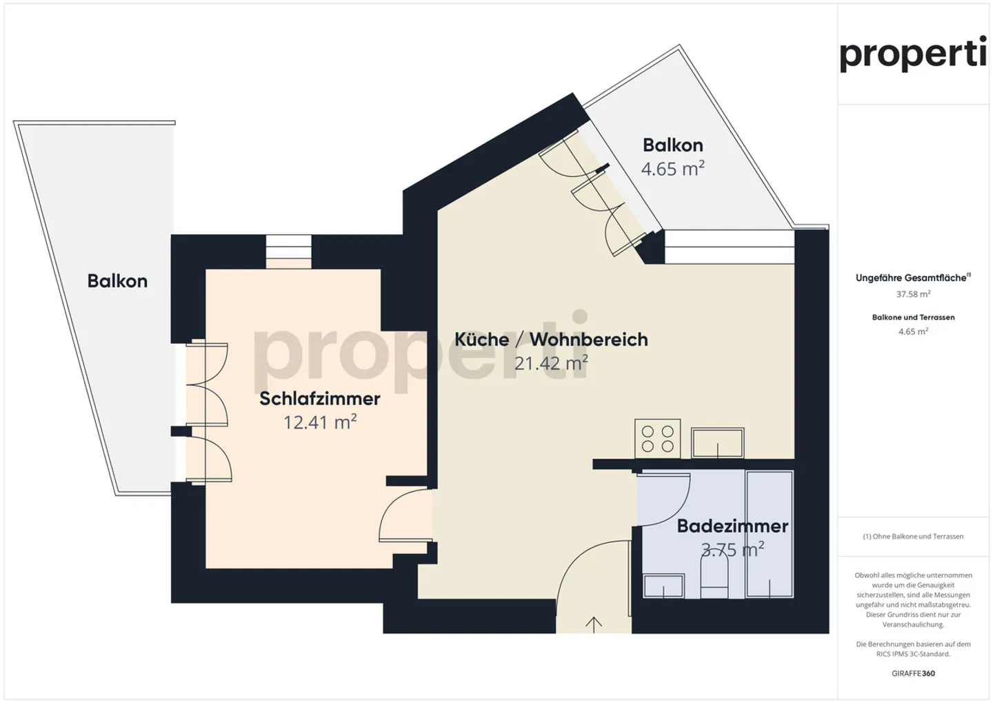 Paradiso – Appartement 2.5 meublé avec place de parking, excellent investissement... - Photo 8 sur 9