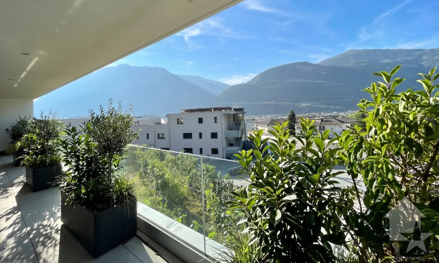 Appartement contemporain sur les hauts de Sierre avec vue panoramique - Foto 15 von 19