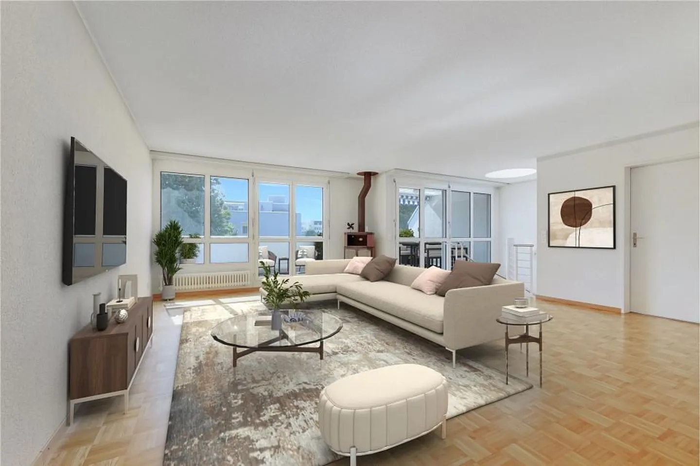 Exclusive, sunny 4½ (5½) room attic maisonette apartment with large terrace - Photo 1 of 13