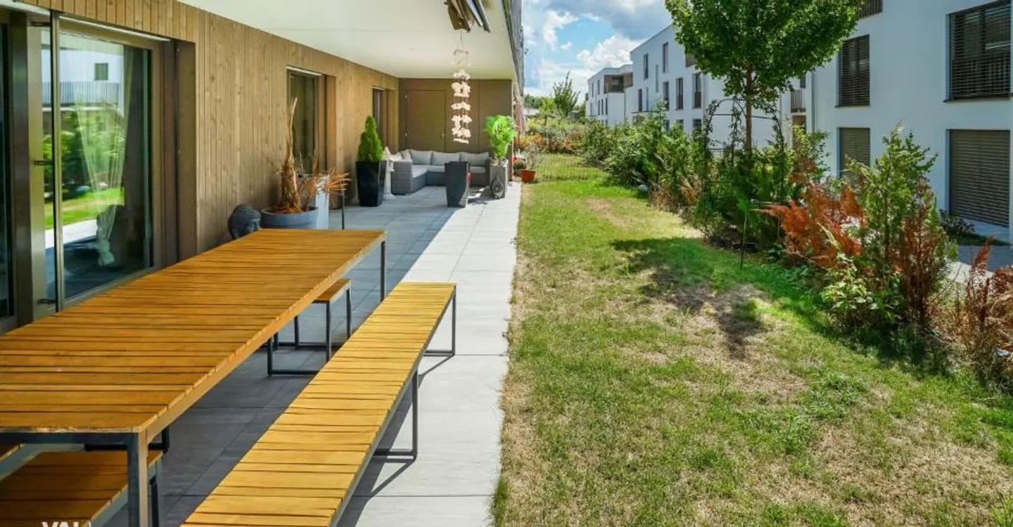 High-quality 3.5-room garden apartment with smart home and private fitness room - Photo 7 of 9
