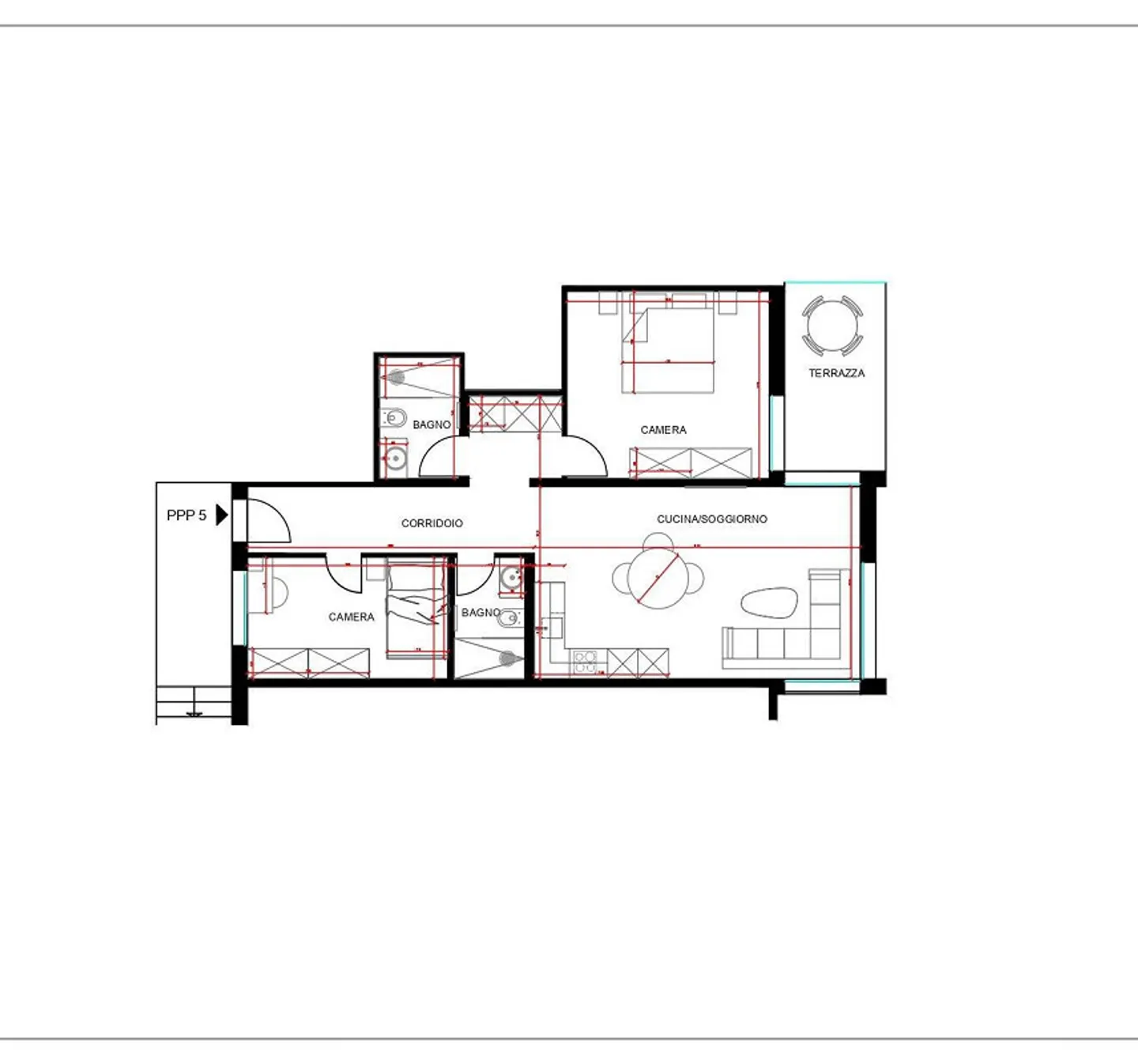 Viganello haut, appartement trois pièces rénové avec espace extérieur - Photo 13 sur 13