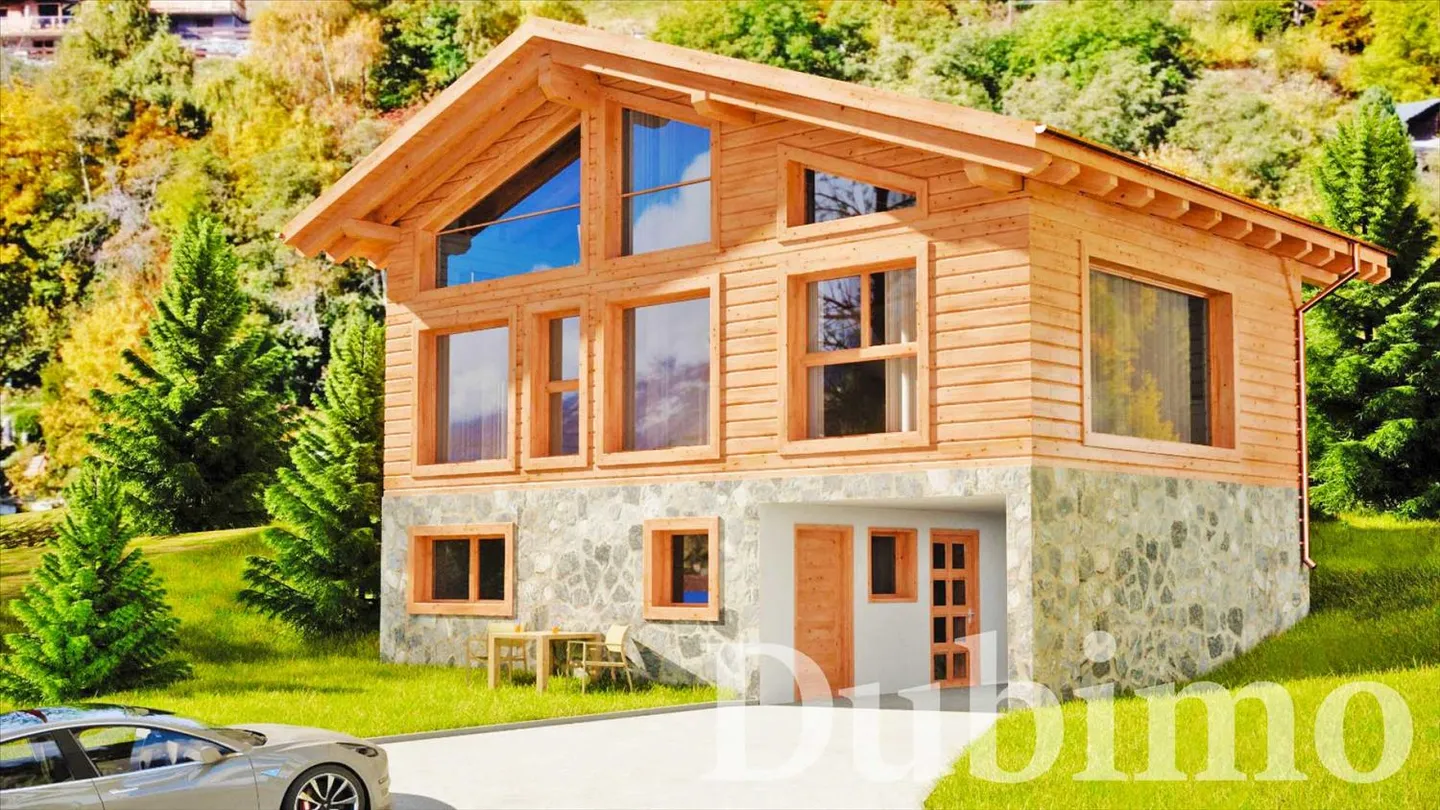 Chalet Plan Bochy, Mayens de Saxon - Chalet A - Photo 1 sur 9