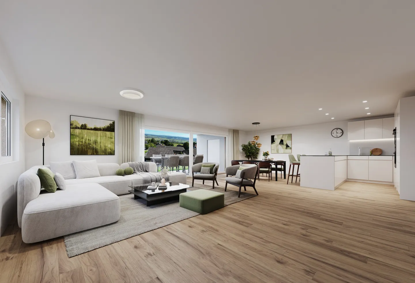 5.5 room apartment D, on the 1st floor of house B, with 137 m2 of living space and 25 m2 balcony - Photo 5 of 14