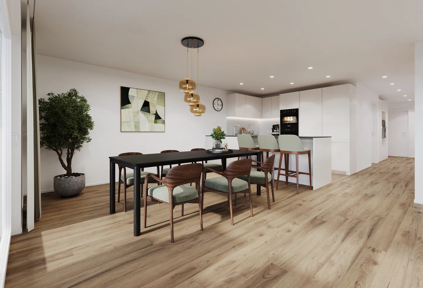 5.5 room apartment D, on the 1st floor of house B, with 137 m2 of living space and 25 m2 balcony - Photo 6 of 14