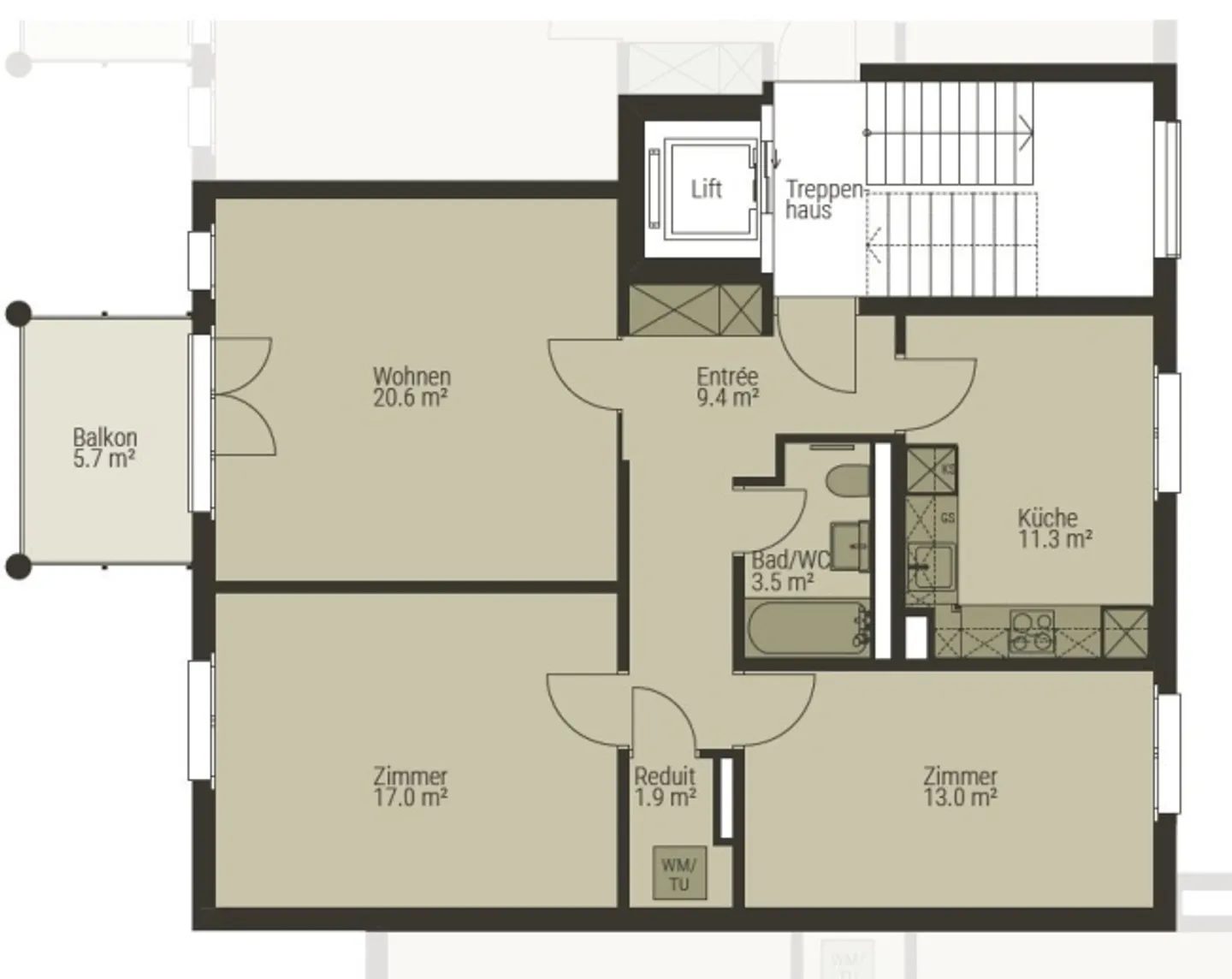 Alles erreichbar in kurzen Gehdistanzen - Ihr neues Zuhause! - Foto 8 von 9