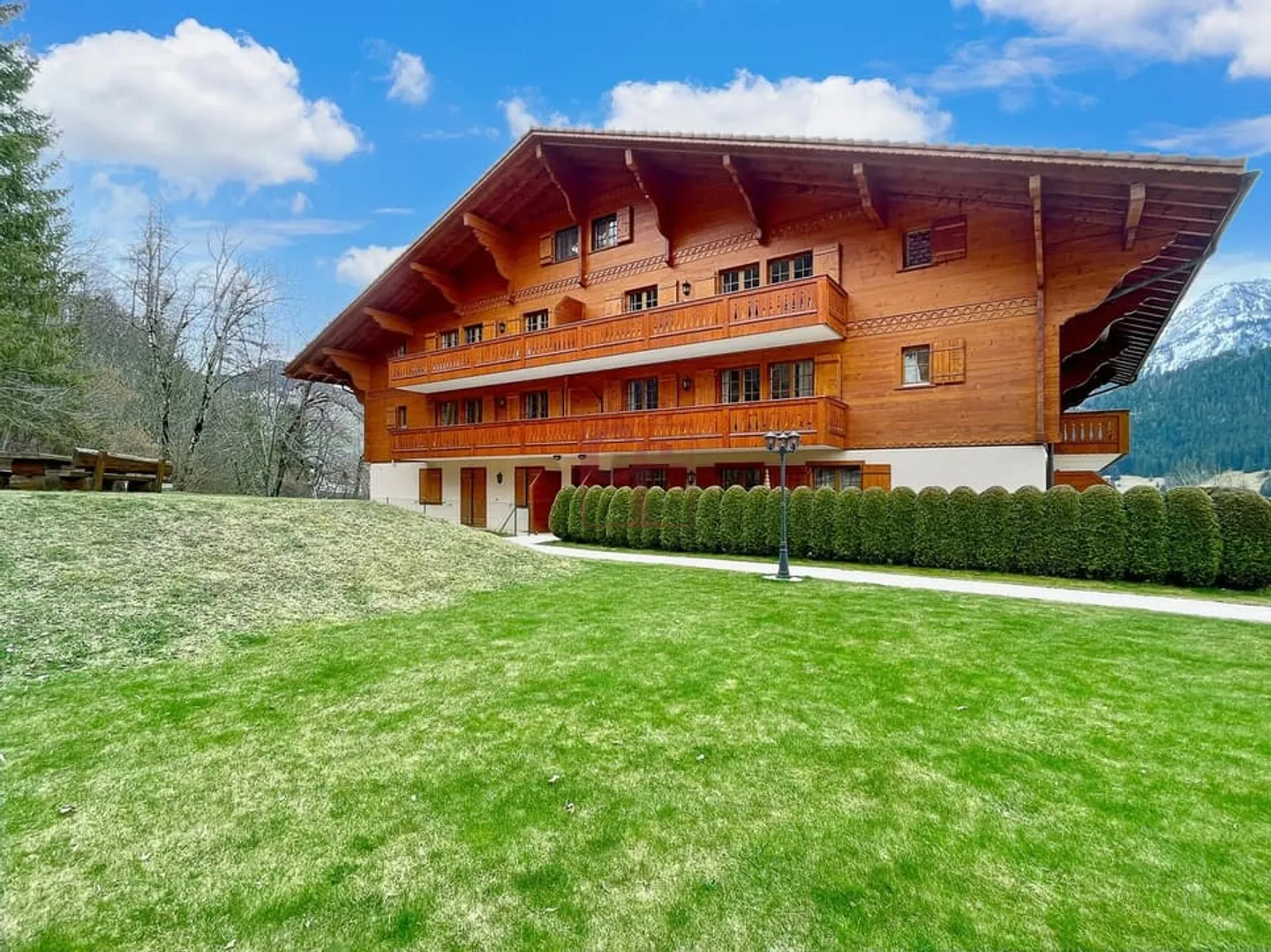 Château-d'Oex - Carino appartamento con 2 stanze al piano giardino con grande terrazza - Foto 1 di 13