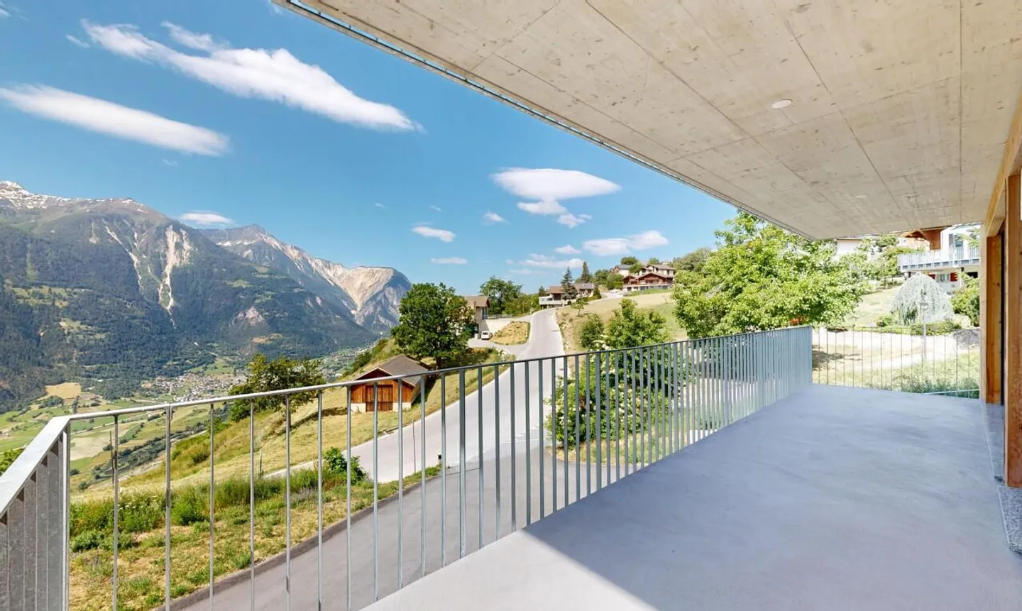 Nouvel appartement avec vue sur la montagne à Erschmatt - Location-achat possible - Photo 8 sur 13