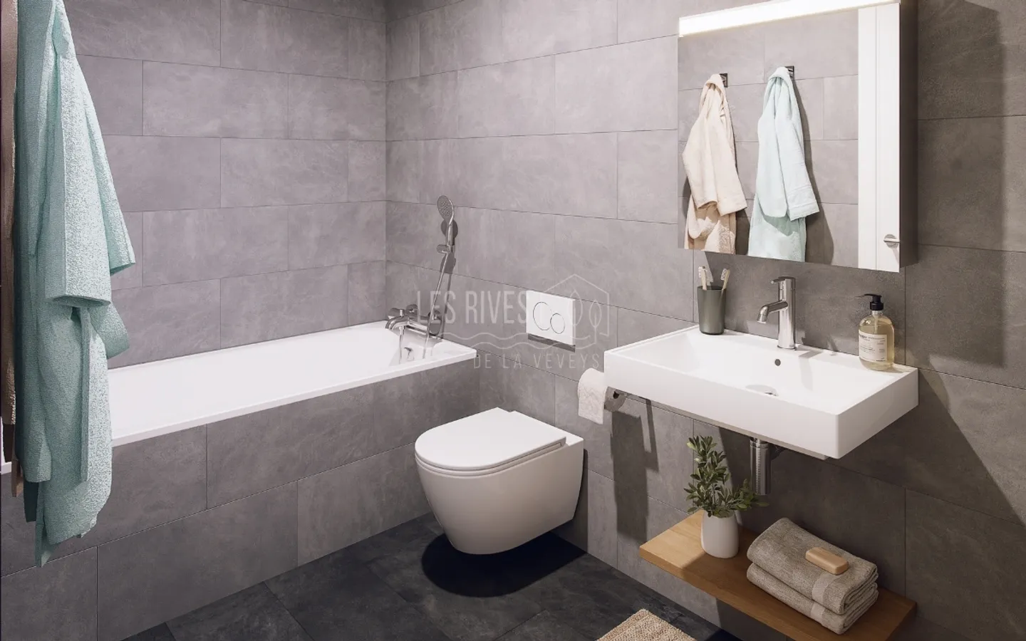 Helles Durchgangsapartment mit privatem Balkon - Foto 6 von 11