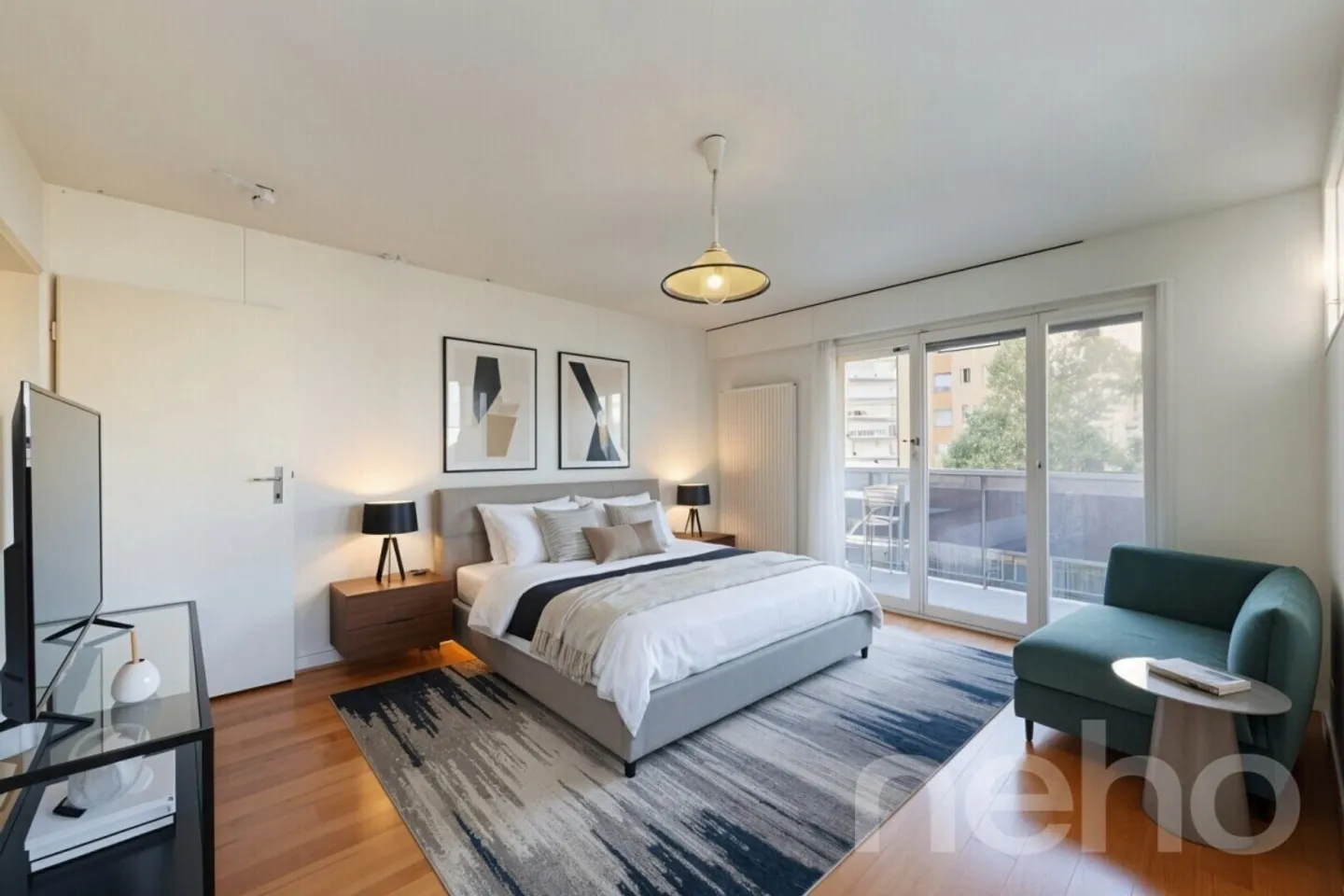 Studio lumineux avec grand balcon - Photo 3 sur 8