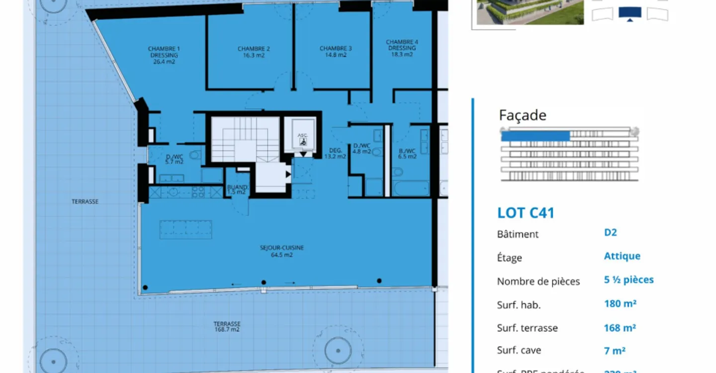 Penthouse 5.5 rooms - Photo 11 of 11