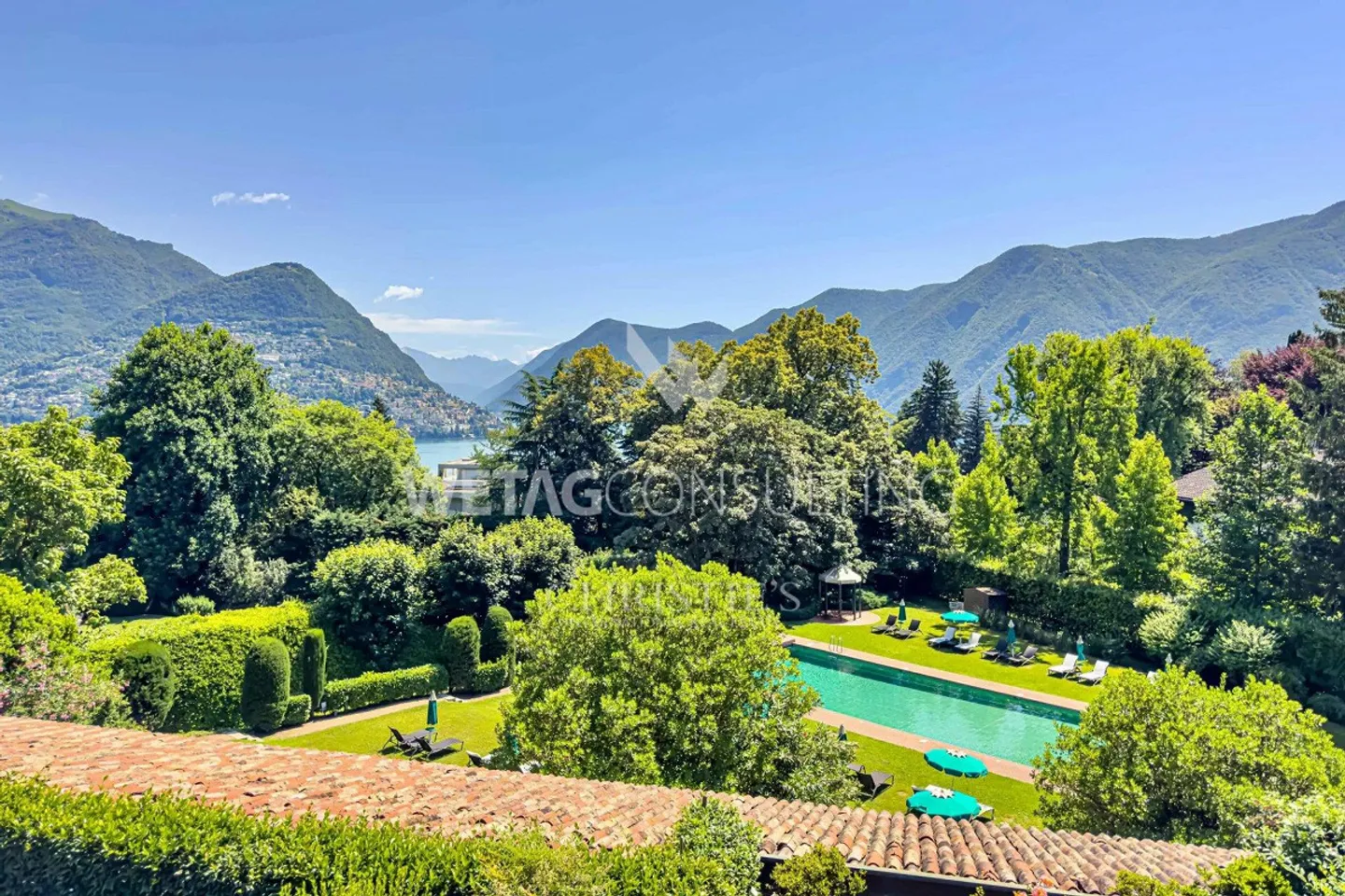 Lugano-Gentilino: elegante Attikawohnung mit Seeblick, im Rohbauzus... - Foto 2 di 13