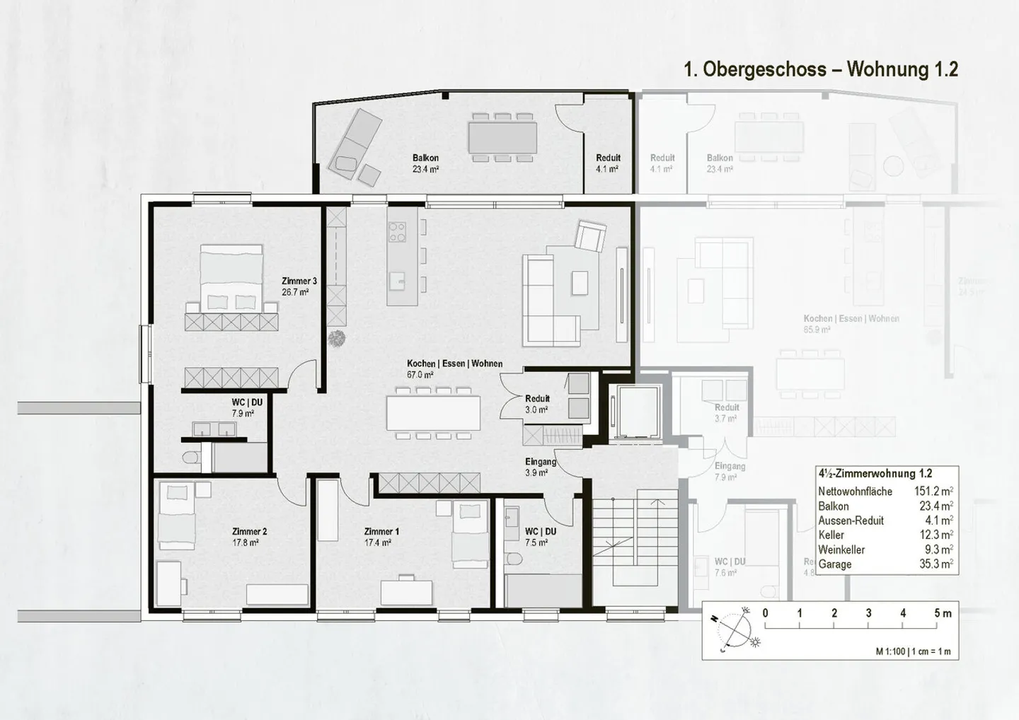 Condominio di alta qualità con 4½ stanze e grande balcone - Foto 2 di 6
