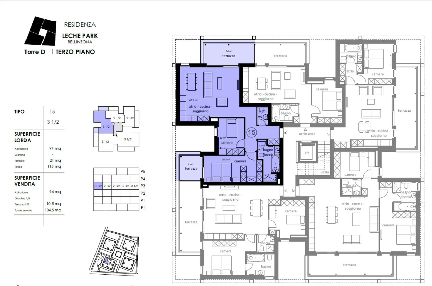 Appartamento Bellinzona 3.5 locali - Foto 11 di 11