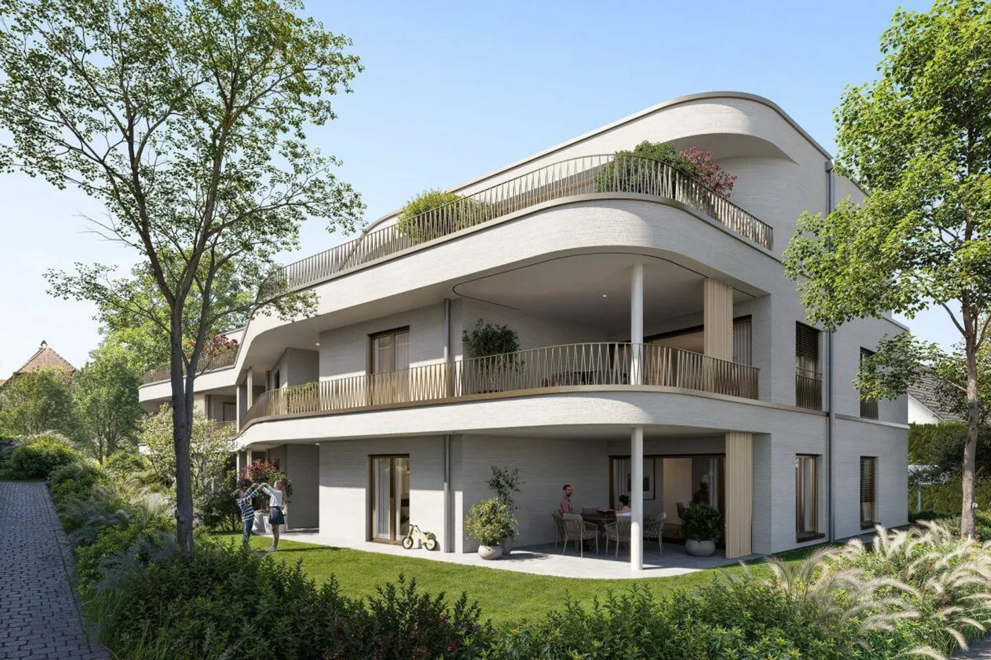New Construction Project Linéa: 4.5-Room Apartment with Huge Garden Area - Photo 1 of 6