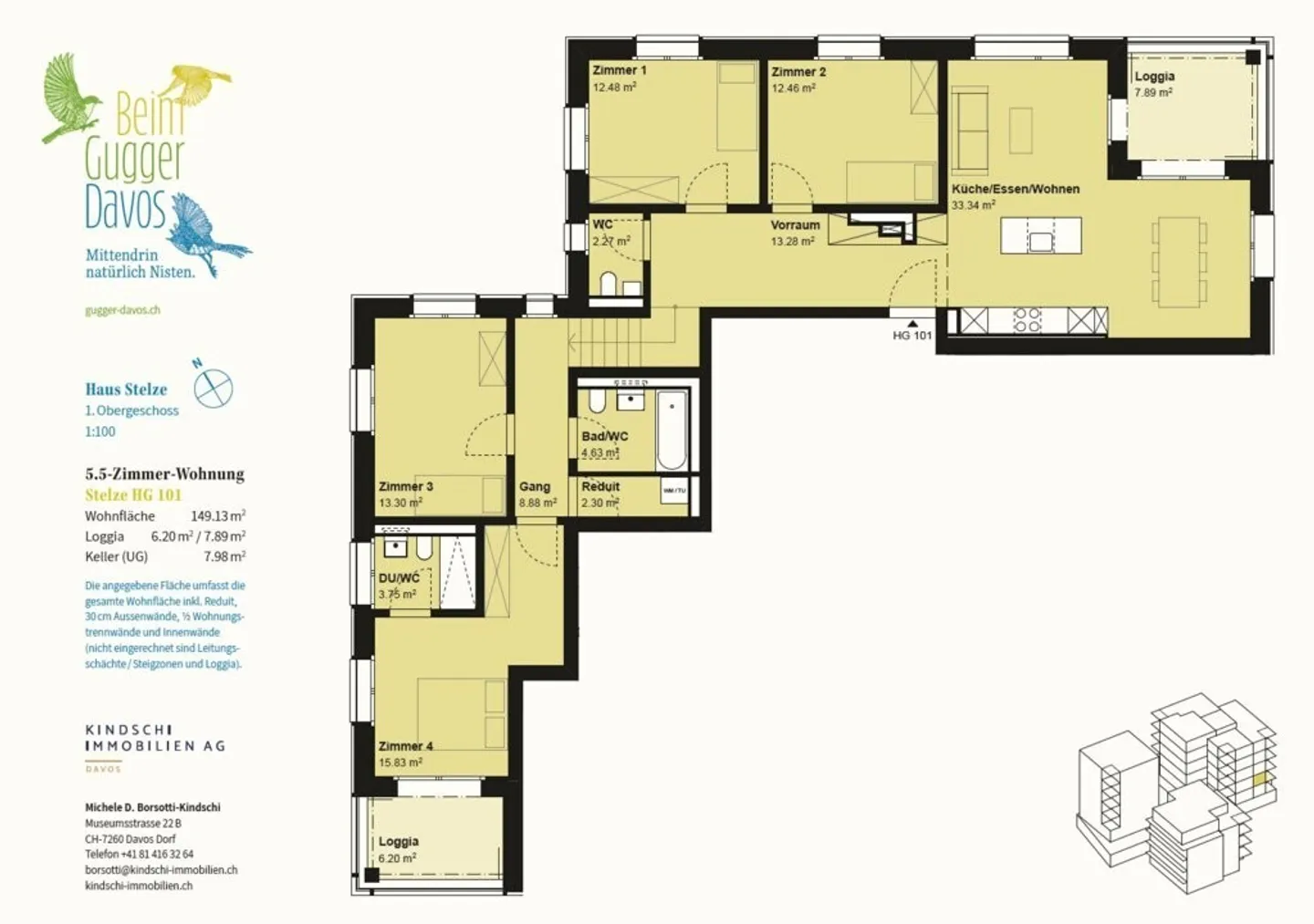 5.5-Zimmer-Wohnung in Davos - Photo 6 of 7