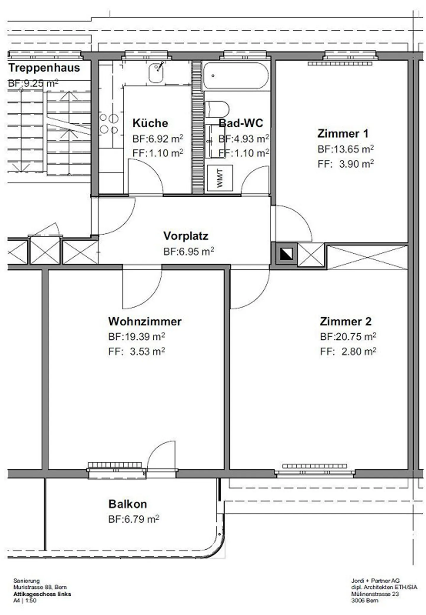 Bright 3-room apartment in Bern - Photo 9 of 9