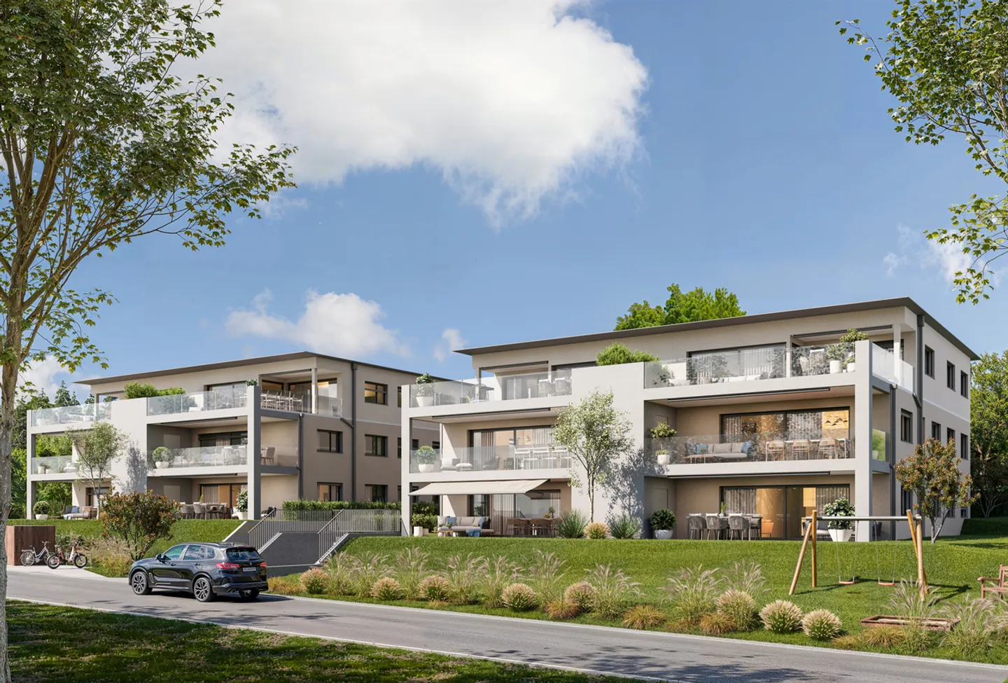 4.5-room apartment D, on the 1st floor of house A, with 138m2 of living space and 25m2 balcony - Photo 2 of 15