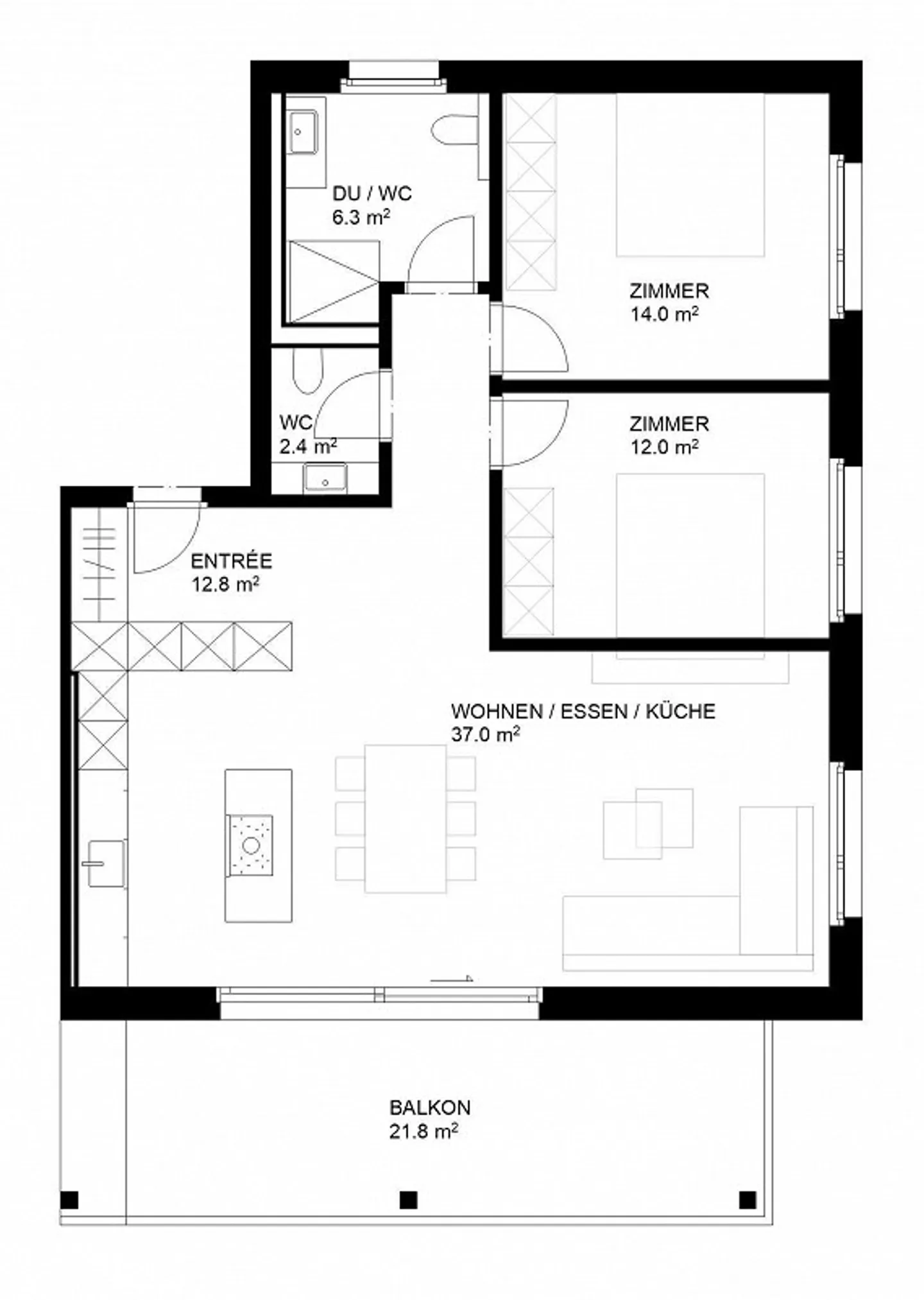 Appartamento al piano terra 3,5 locali - Foto 5 di 5