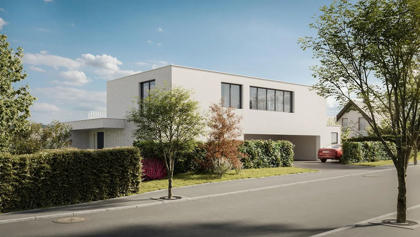 Exclusive 5.5-room semi-detached house with panoramic view in Berikon - Photo 2 of 7