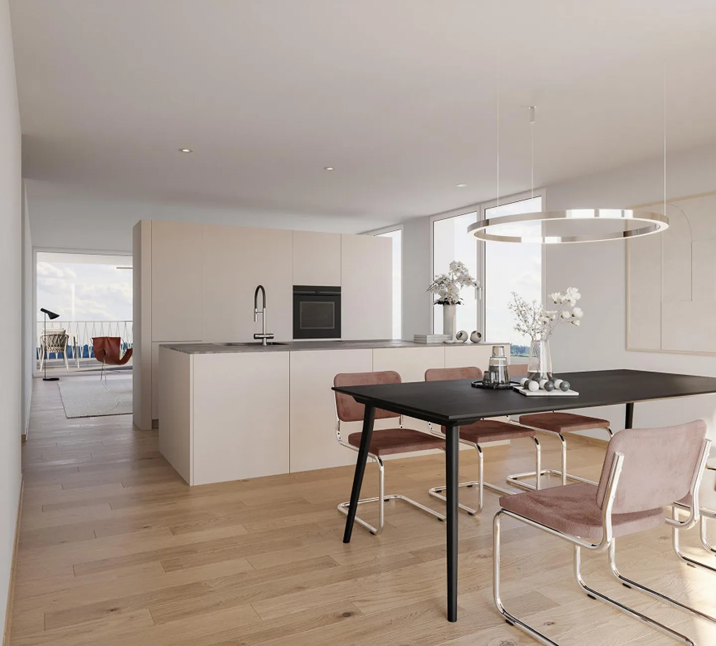 Exclusive 5.5-room semi-detached house with panoramic view in Berikon - Photo 3 of 7