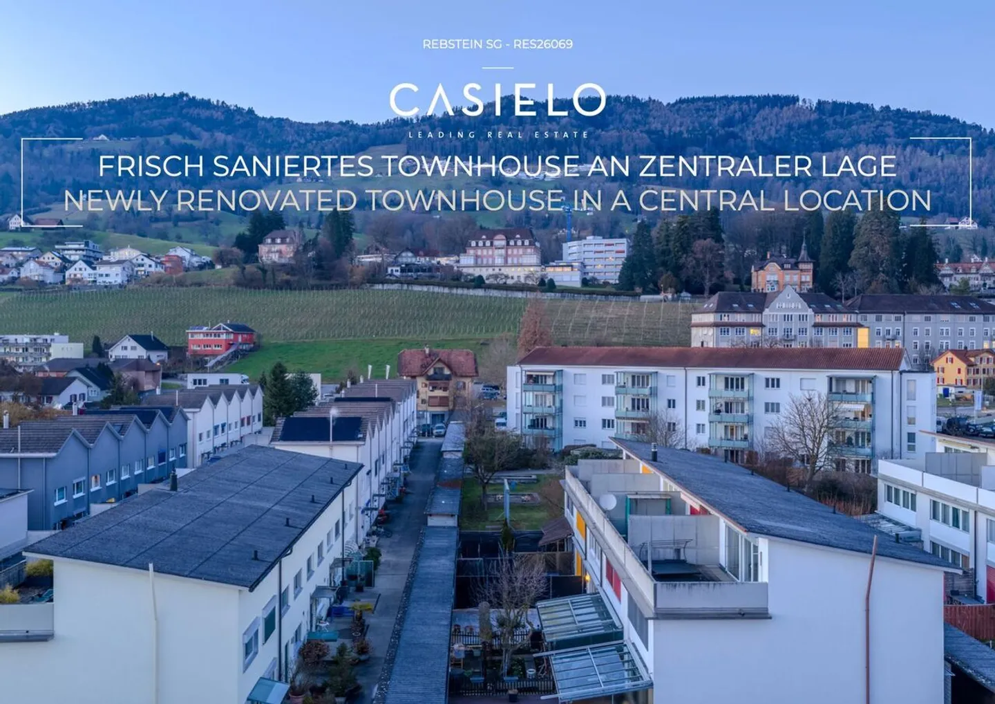 Newly renovated townhouse in Rebstein SG with panoramic views, 5.5 rooms, 254 m² total floor space - Photo 1 of 13